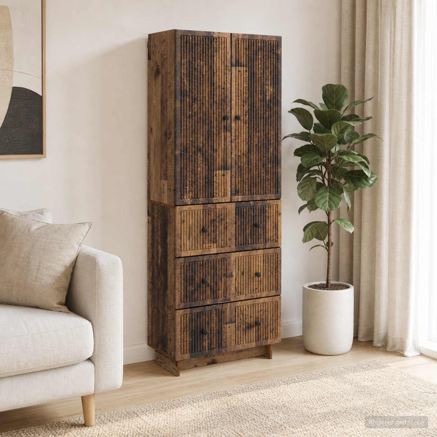 Ensemble de Meubles 2 pc Bois d'ingénierie
