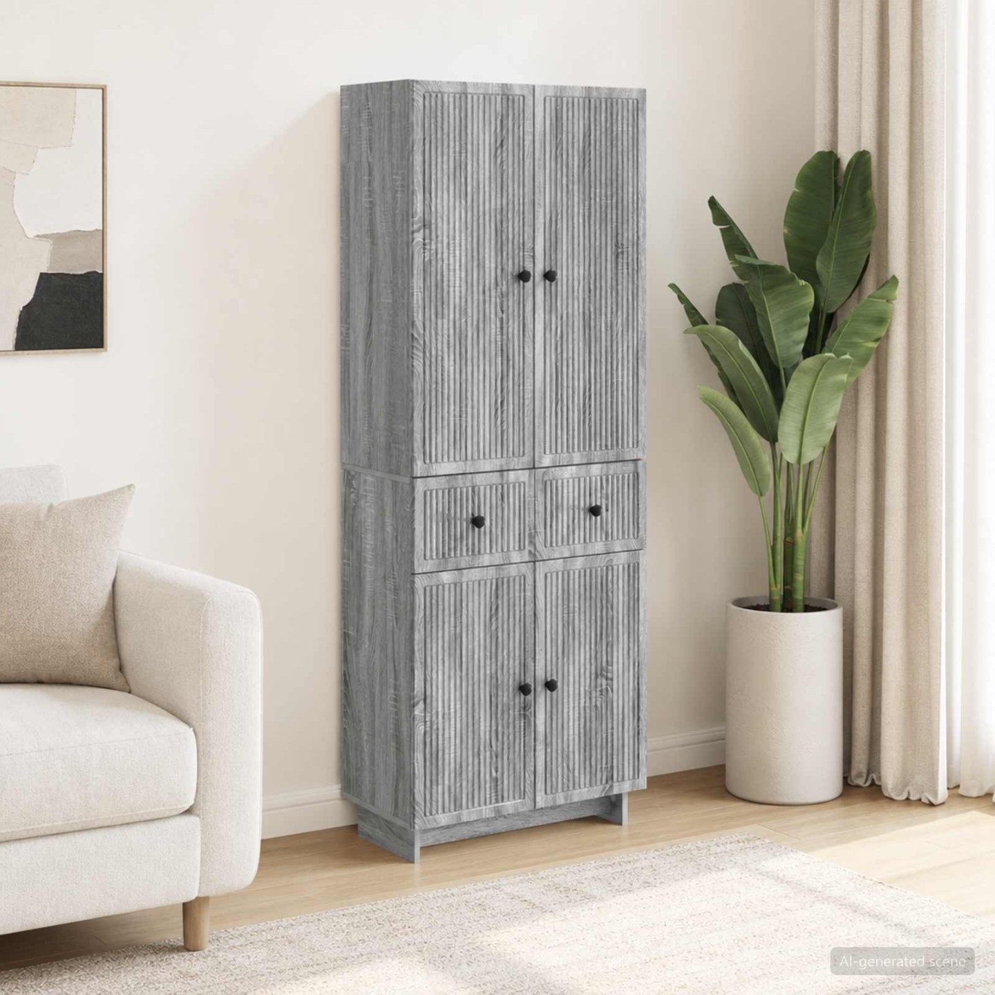 Ensemble de Meubles 2 pc Bois d'ingénierie