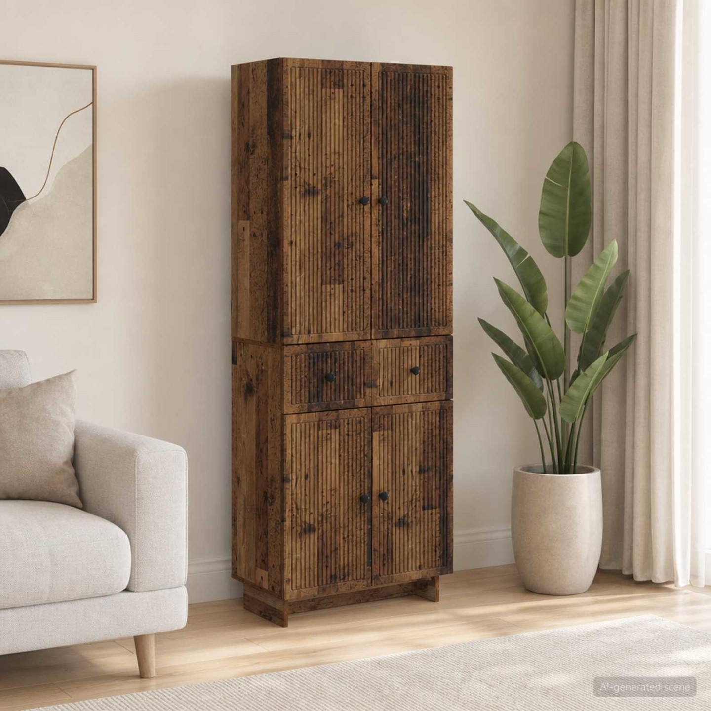 Ensemble de Meubles 2 pc Bois d'ingénierie
