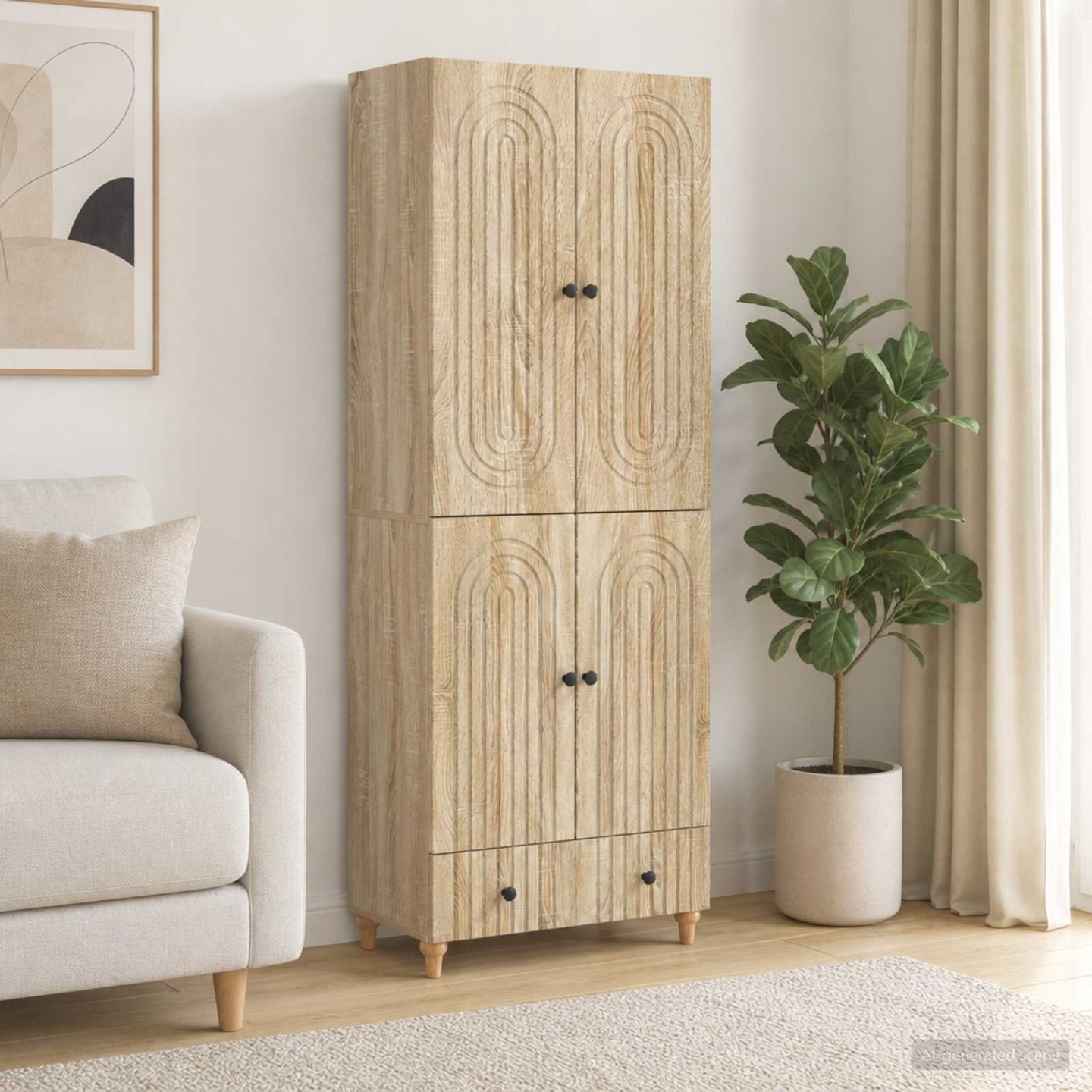 Ensemble de Meubles 2 pc Bois d'ingénierie