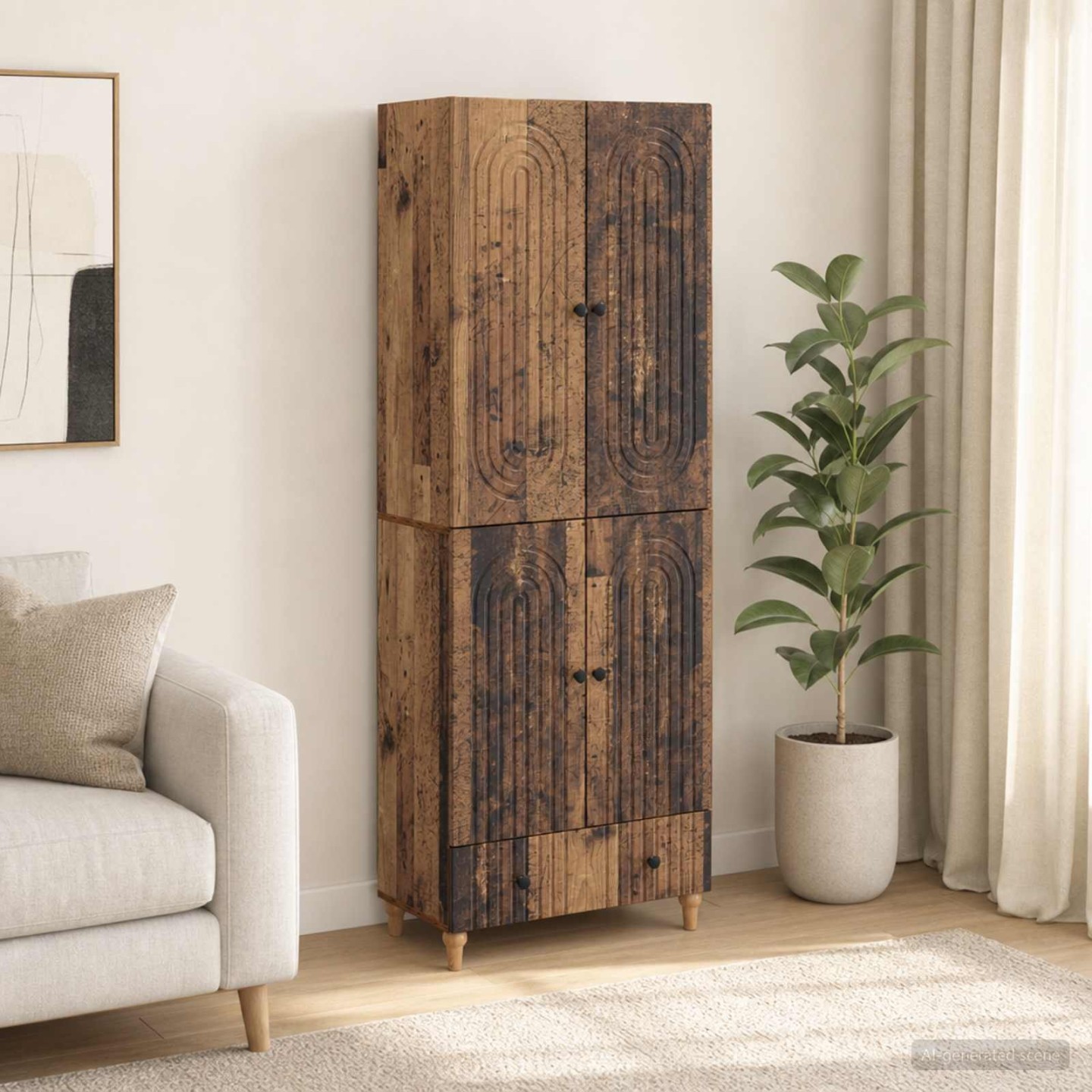 Ensemble de Meubles 2 pc Bois d'ingénierie
