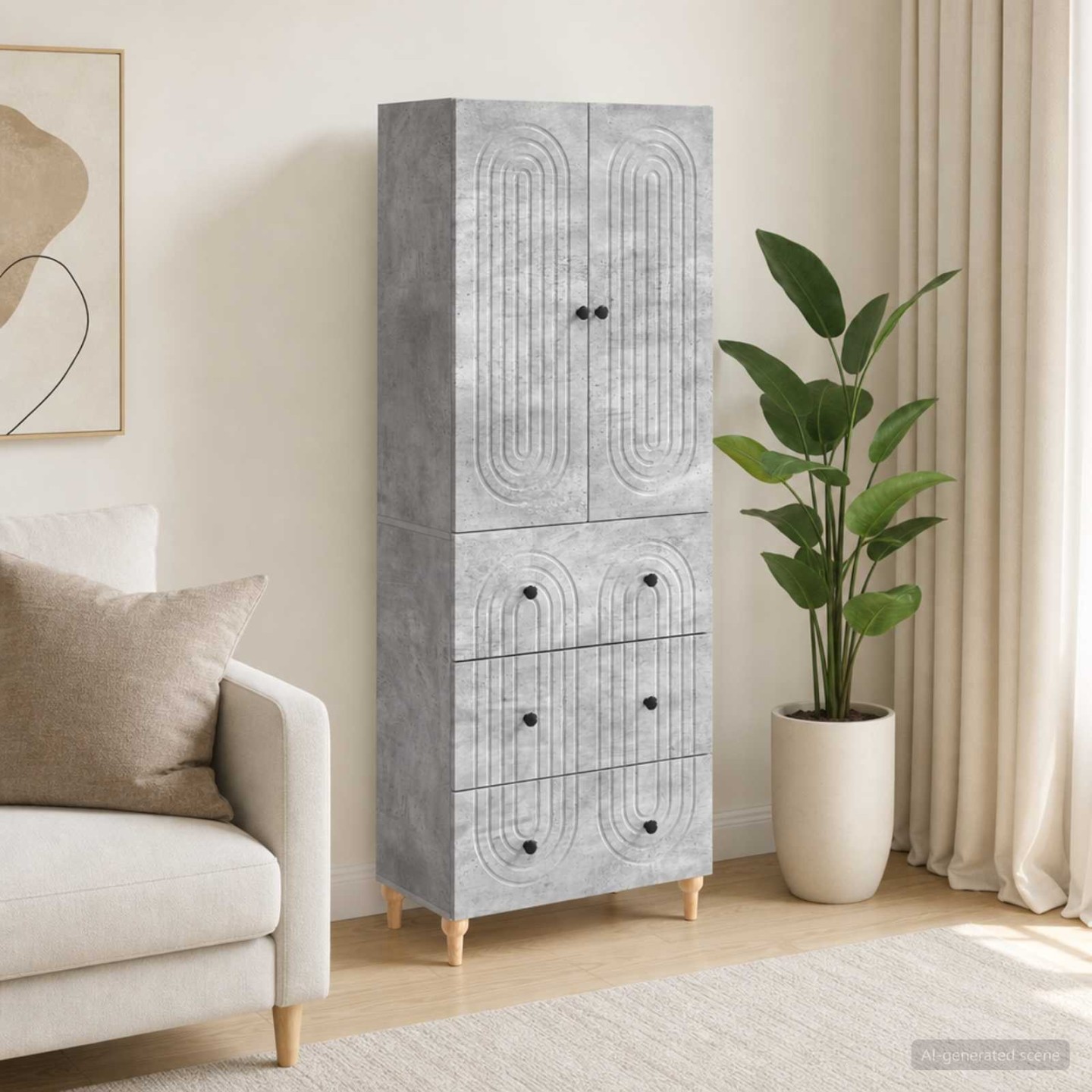 Ensemble de Meubles 2 pc Bois d'ingénierie
