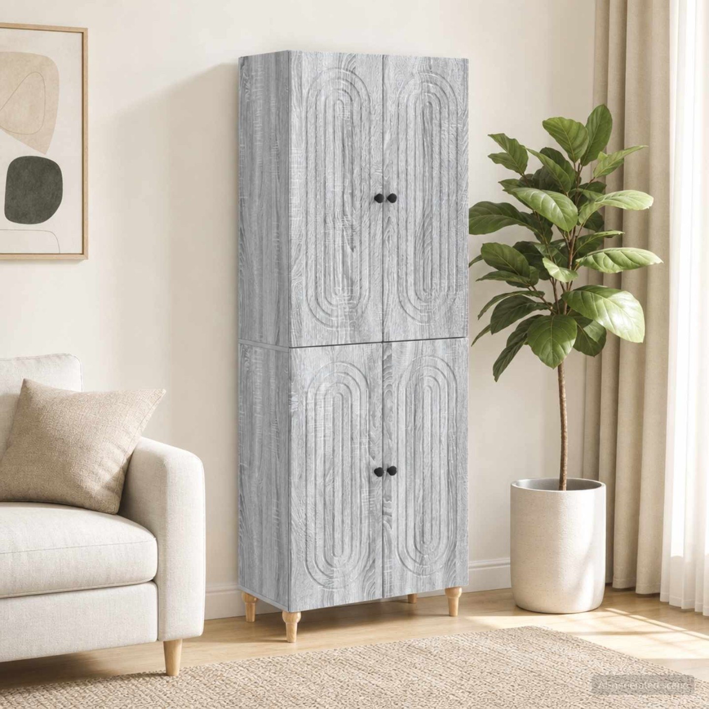 Ensemble de Meubles 2 pc Bois d'ingénierie