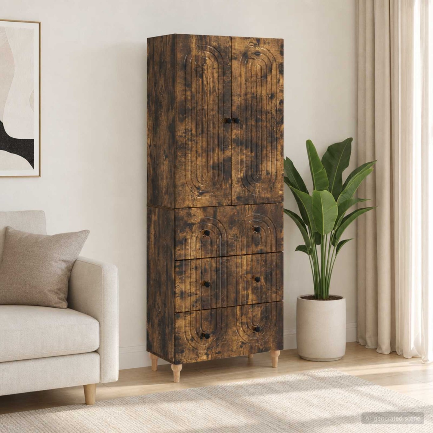 Ensemble de Meubles 2 pc Bois d'ingénierie