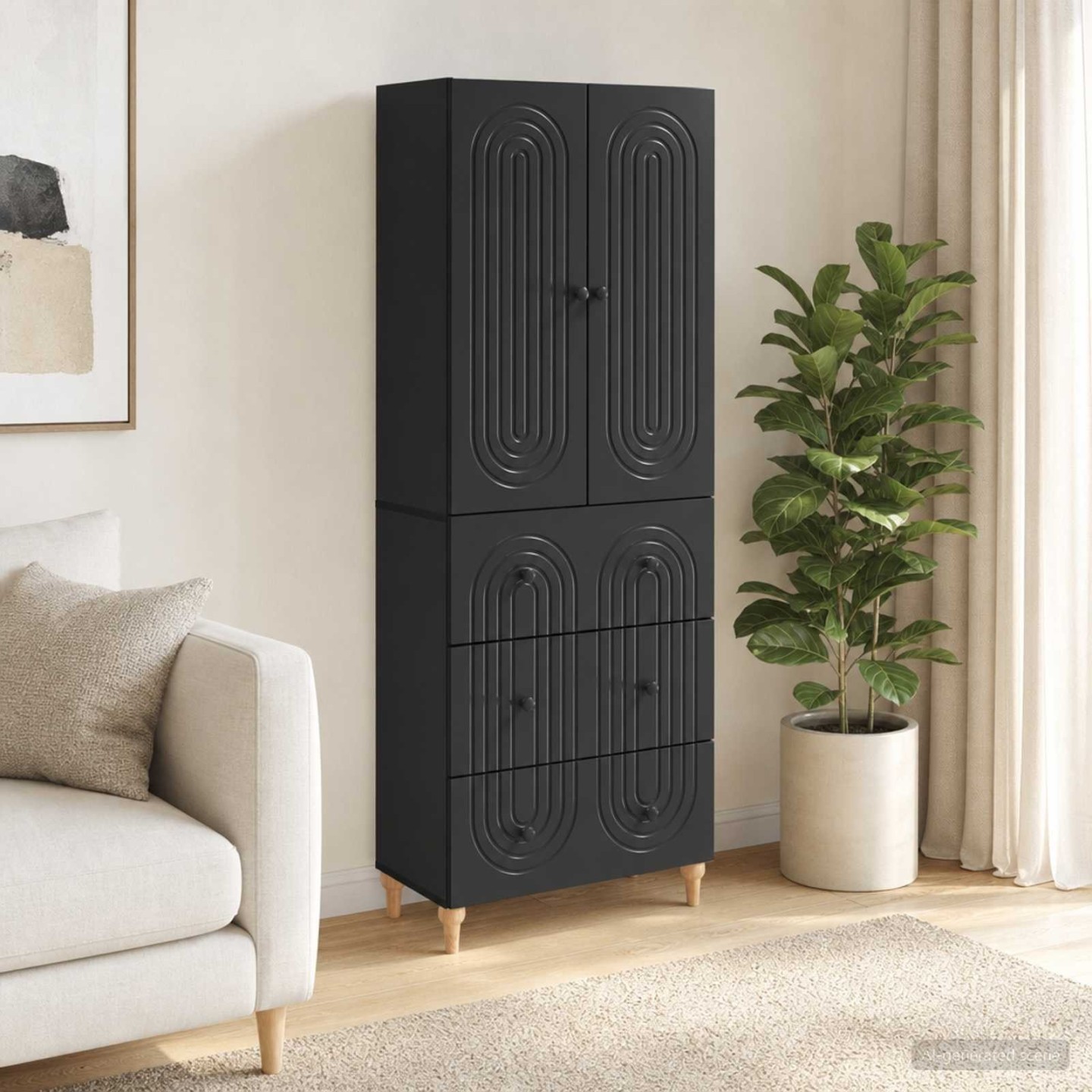 Ensemble de Meubles 2 pc Bois d'ingénierie