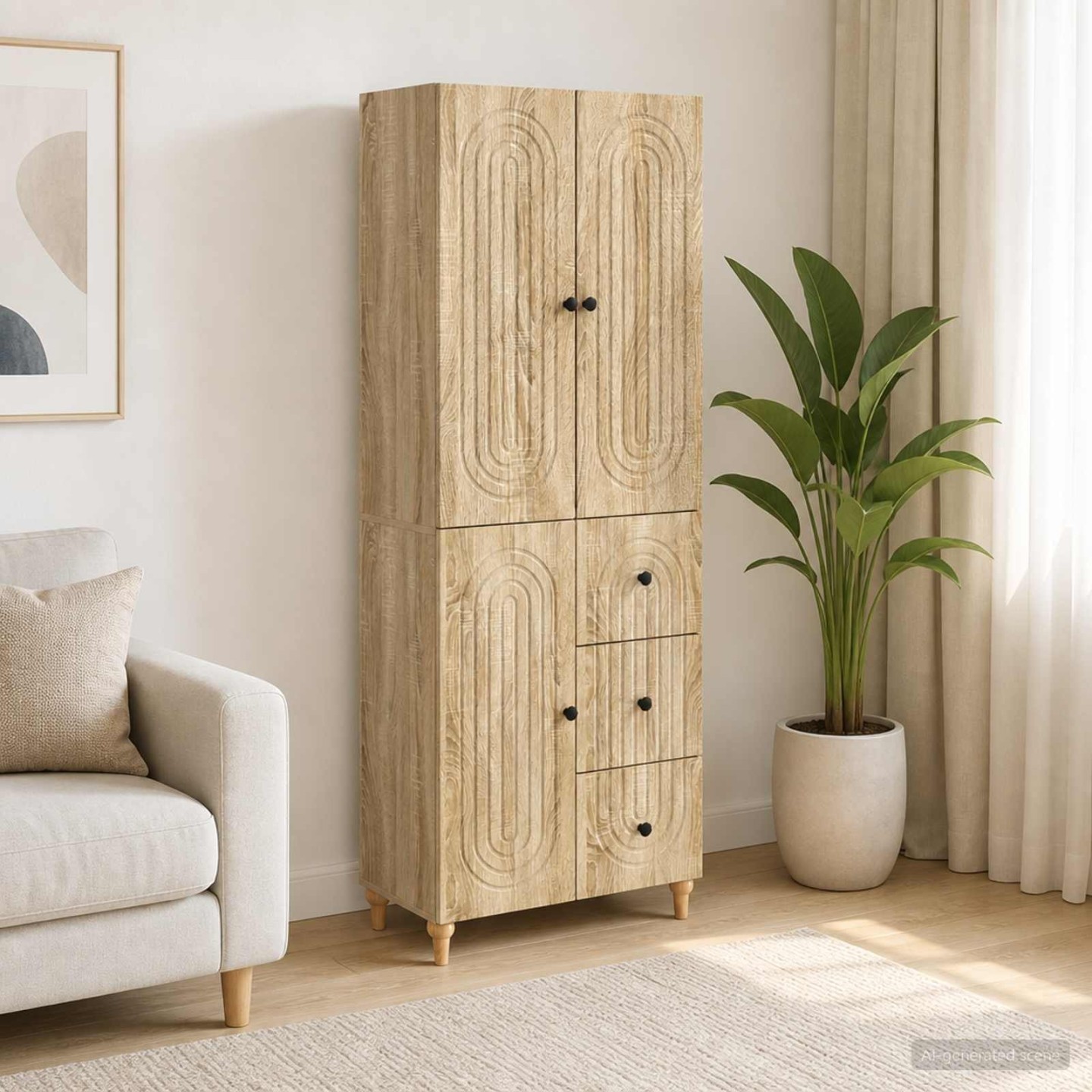 Ensemble de Meubles 2 pc Chêne Sonoma 66 x 34,5 x 90 cm