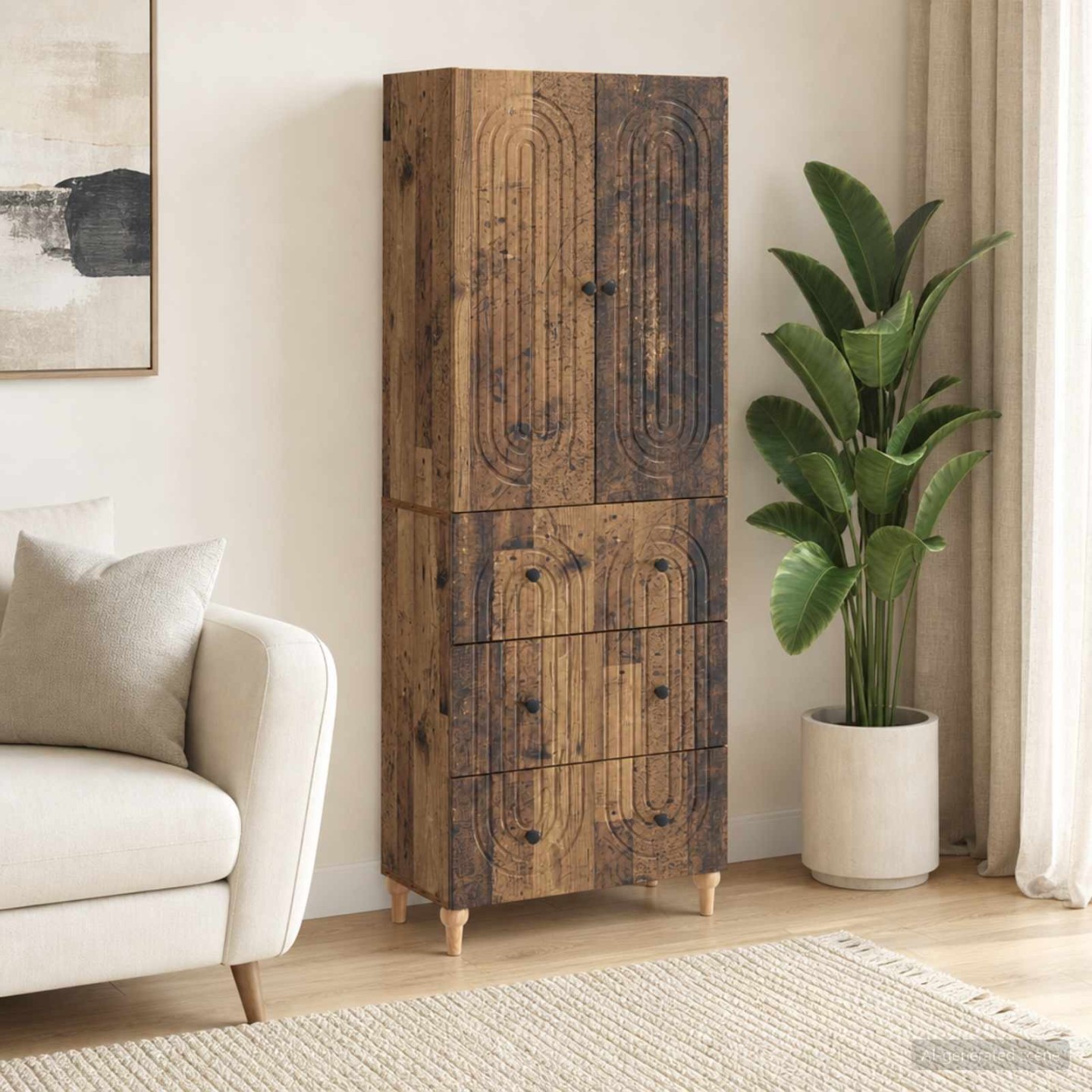 Ensemble de Meubles 2 pc Bois d'ingénierie