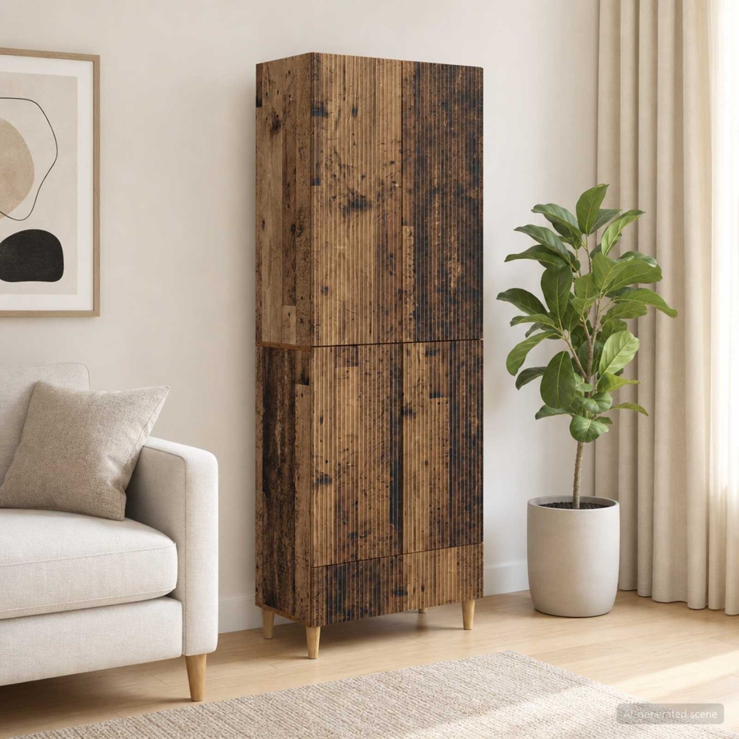 Ensemble de Meubles 2 pc Bois d'ingénierie