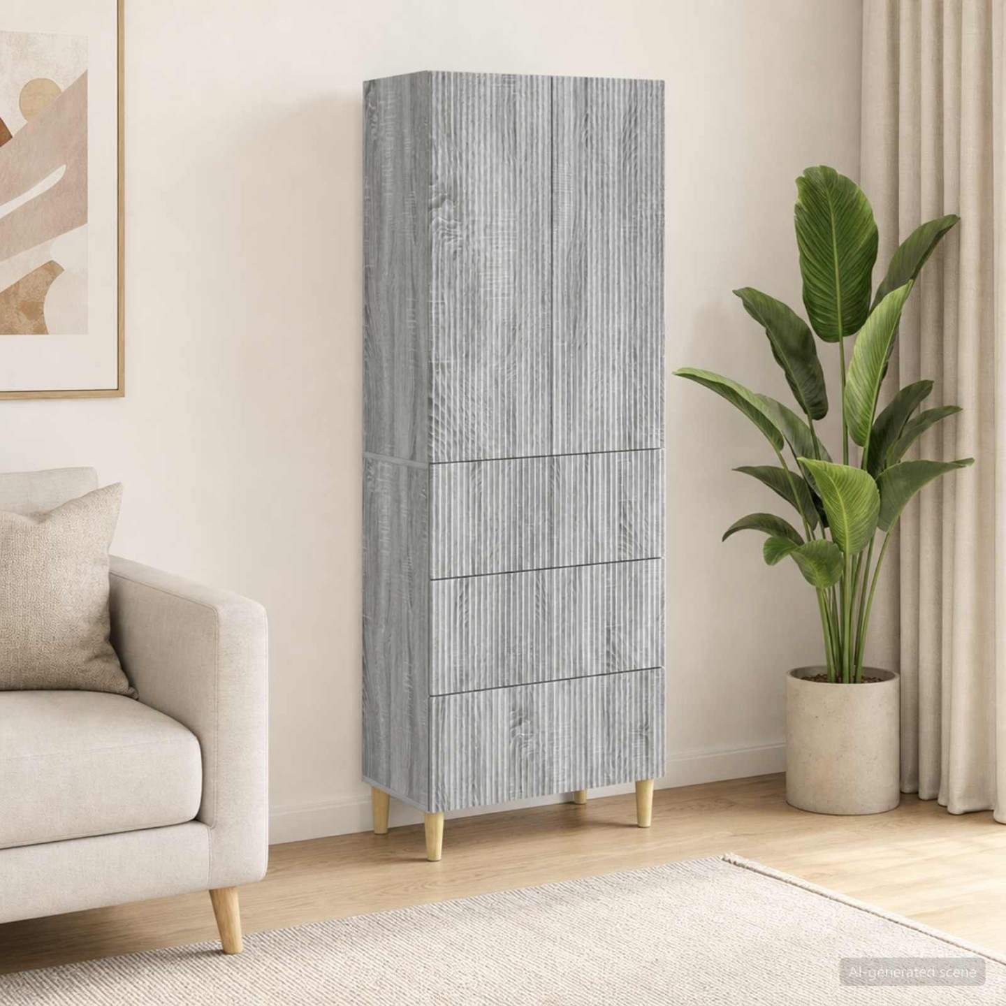 Ensemble de Meubles 2 pc Bois d'ingénierie