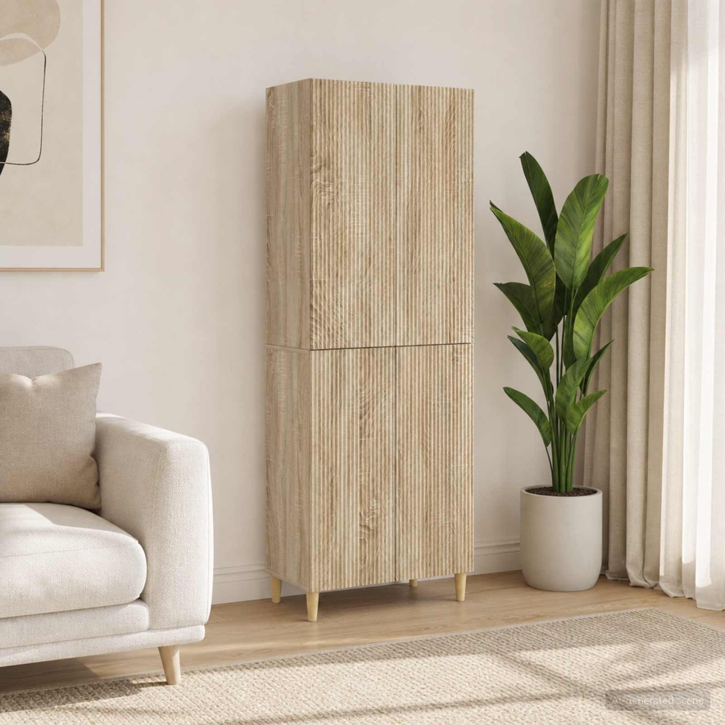 Ensemble de Meubles 2 pc Chêne Sonoma Bois d'ingénierie