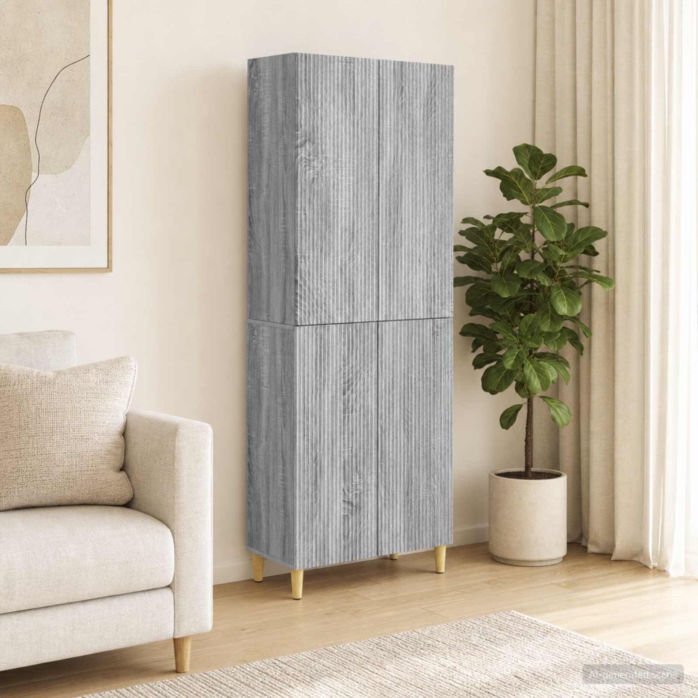 Ensemble de Meubles 2 pc Sonoma gris Bois d'ingénierie