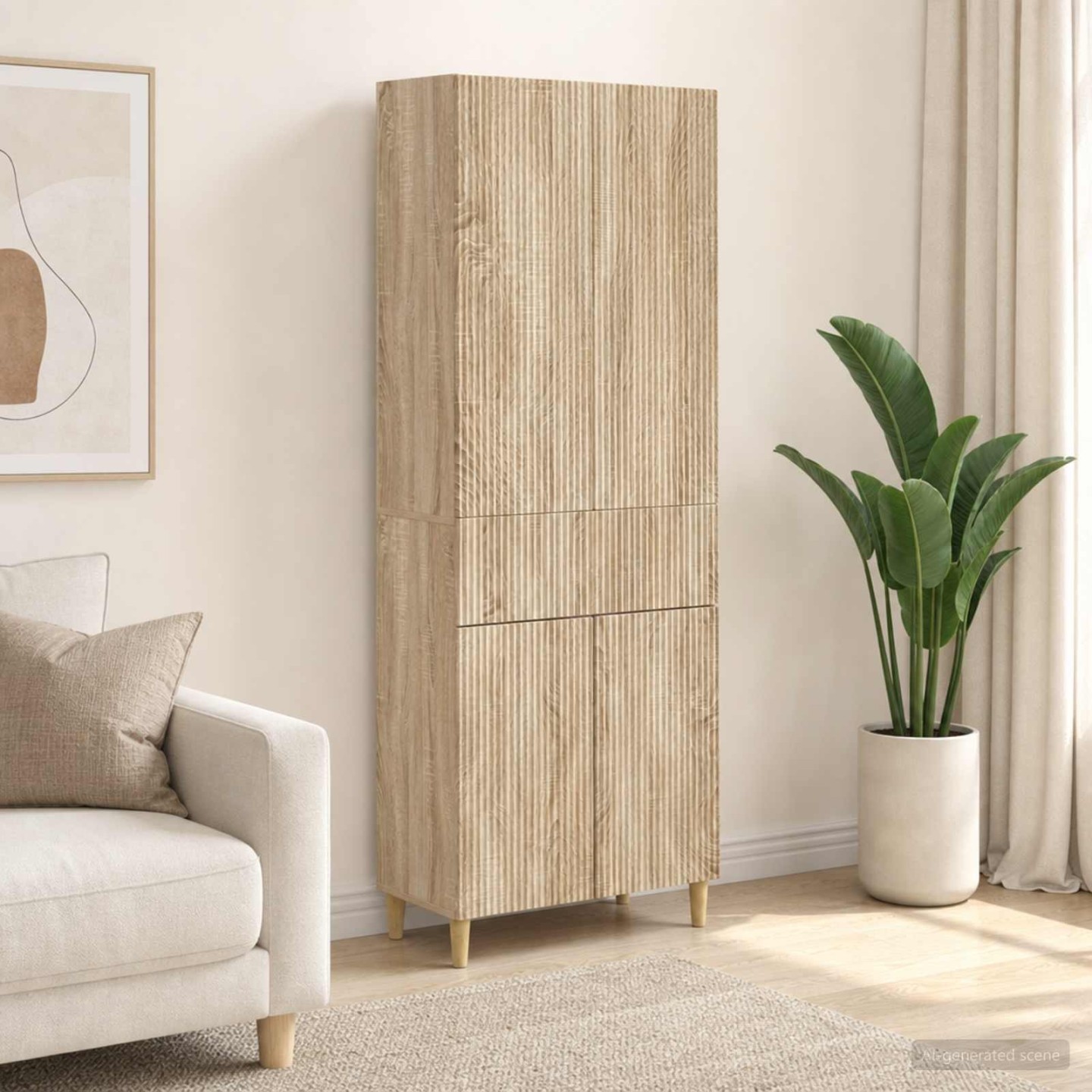 Ensemble de Meubles 2 pc Chêne Sonoma Bois d'ingénierie