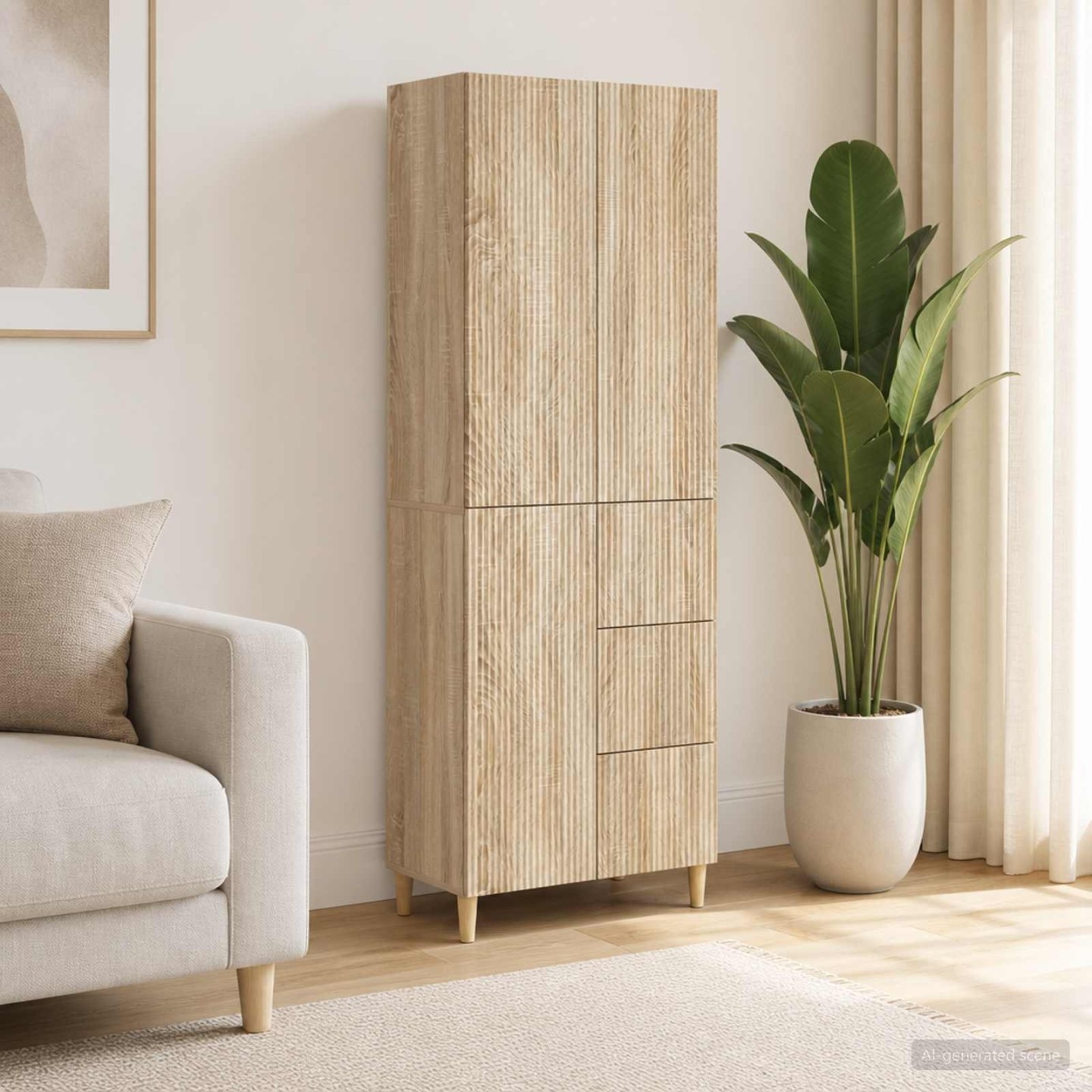 Ensemble de Meubles 2 pc Chêne Sonoma Bois d'ingénierie