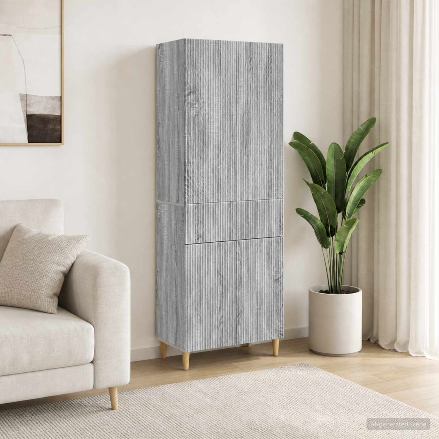 Ensemble de Meubles 2 pc Sonoma gris Bois d'ingénierie