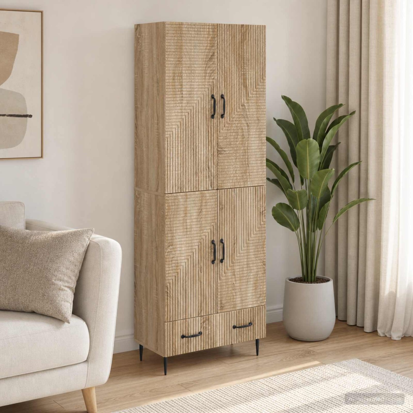 Ensemble de Meubles 2 pc Bois d'ingénierie