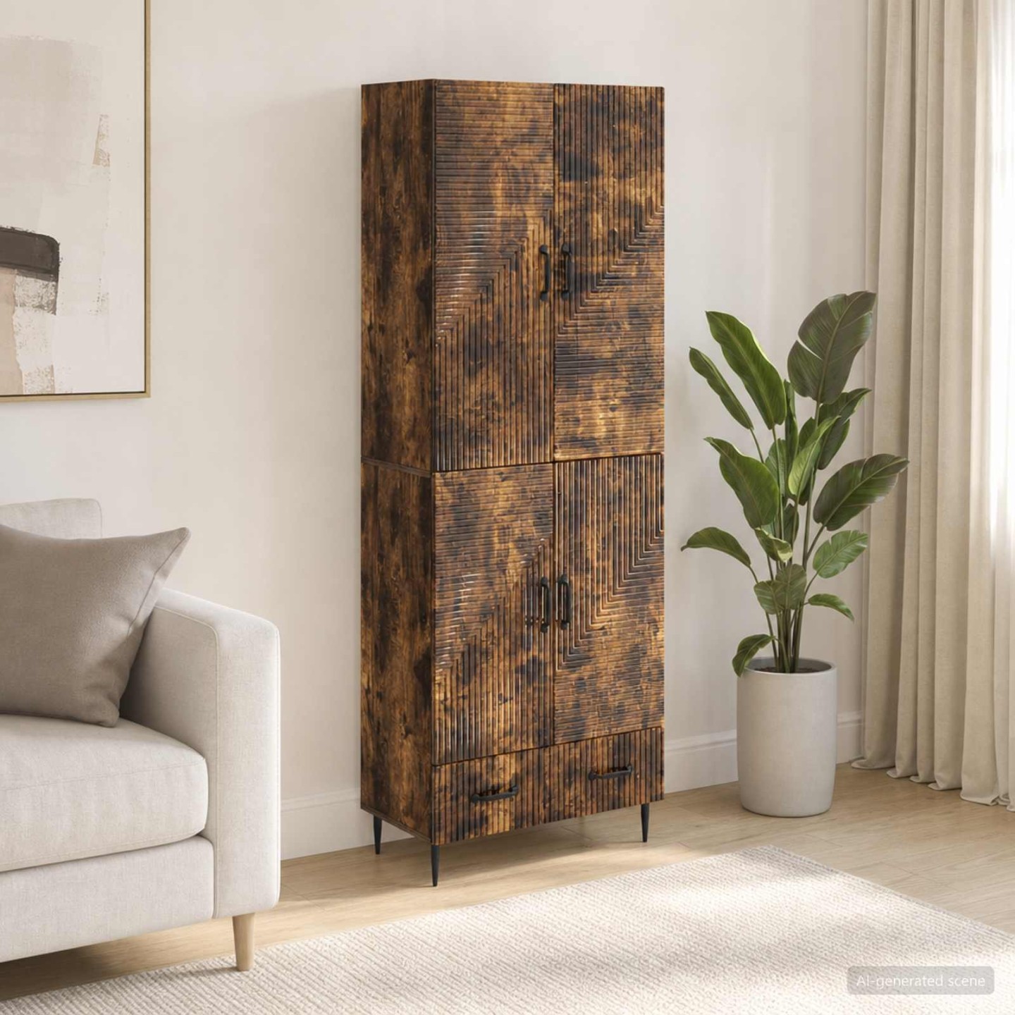 Ensemble de Meubles 2 pc Bois d'ingénierie