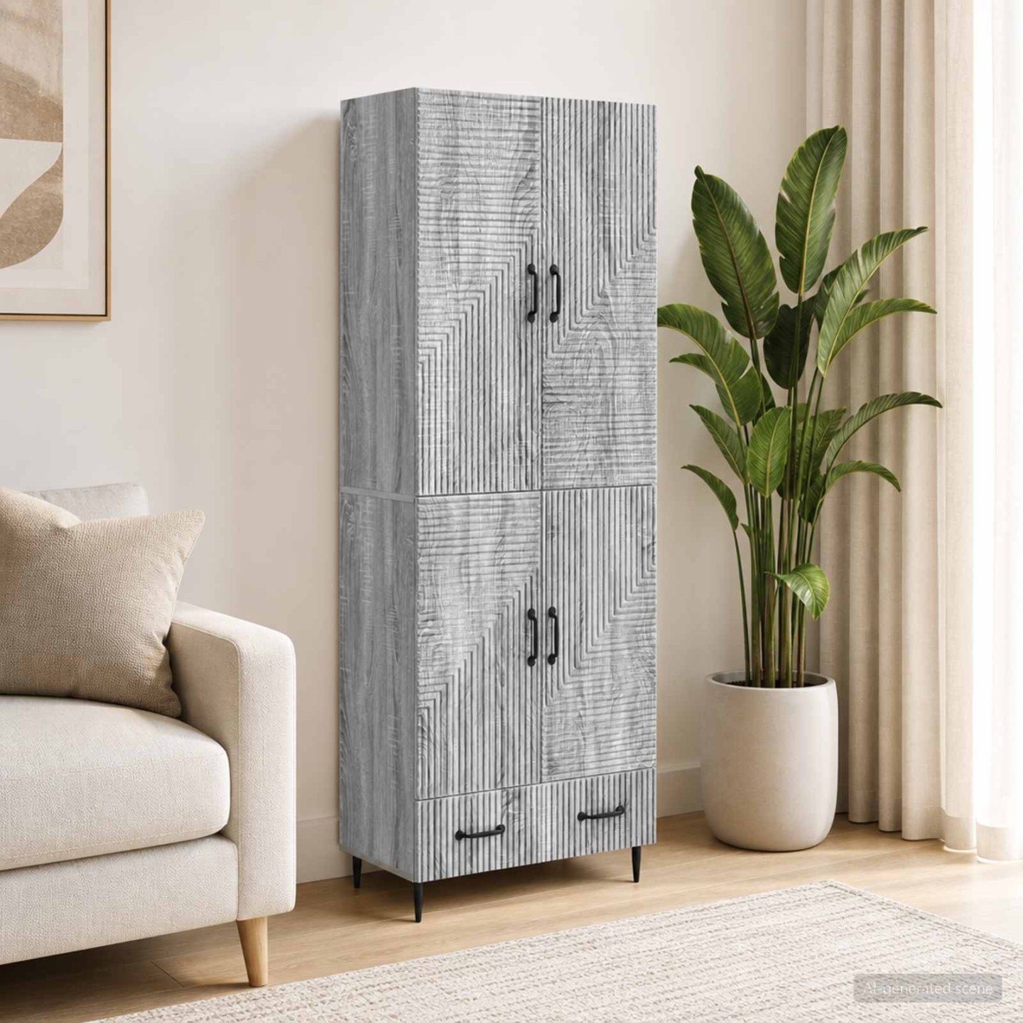 Ensemble de Meubles 2 pc Bois d'ingénierie