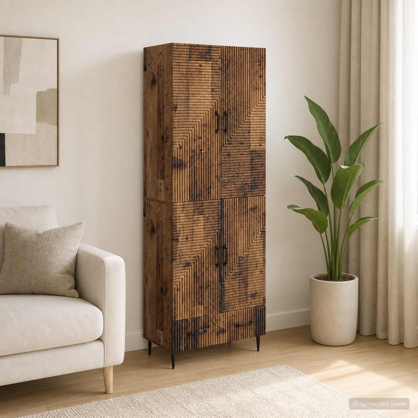 Ensemble de Meubles 2 pc Bois d'ingénierie