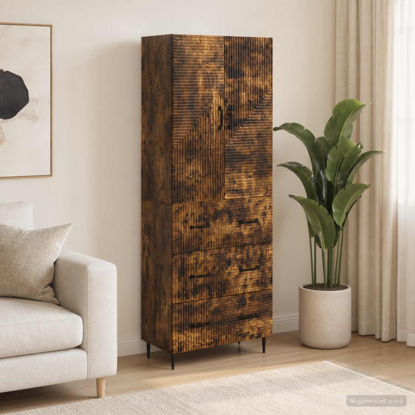 Ensemble de Meubles 2 pc 66 x 34,5 x 90 cm Bois d'ingénierie
