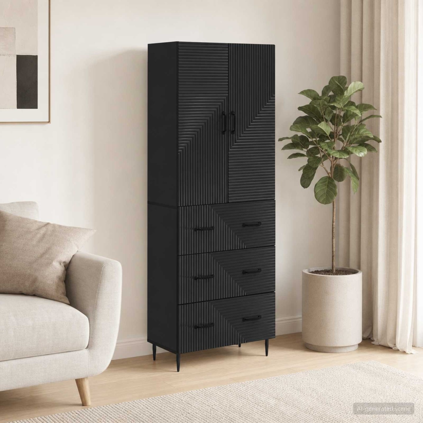 Ensemble de Meubles 2 pc 66 x 34,5 x 90 cm Bois d'ingénierie