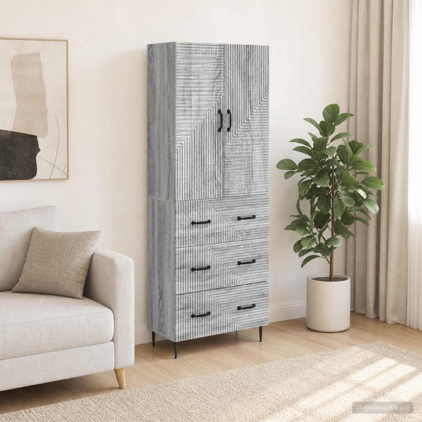 Ensemble de Meubles 2 pc 66 x 34,5 x 90 cm Bois d'ingénierie