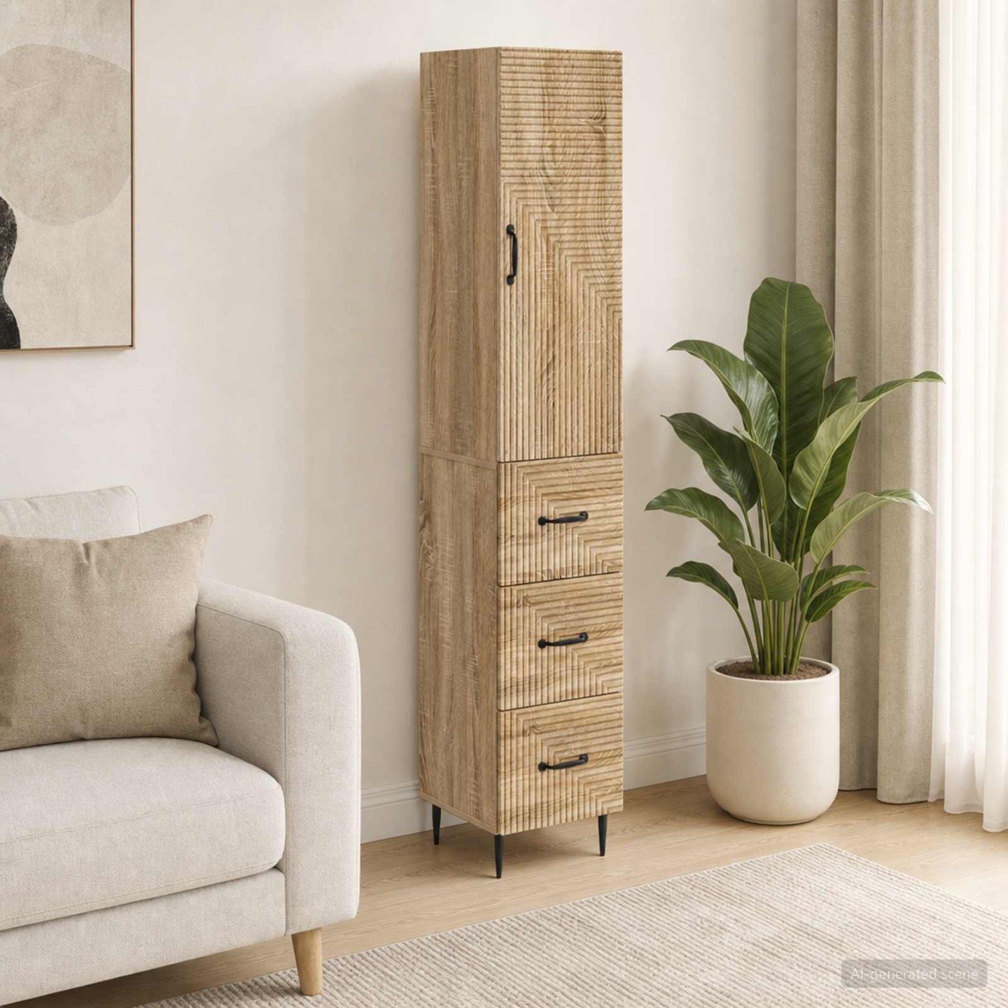 Ensemble de Meubles 2 pc 33 x 34,5 x 90 cm Bois d'ingénierie