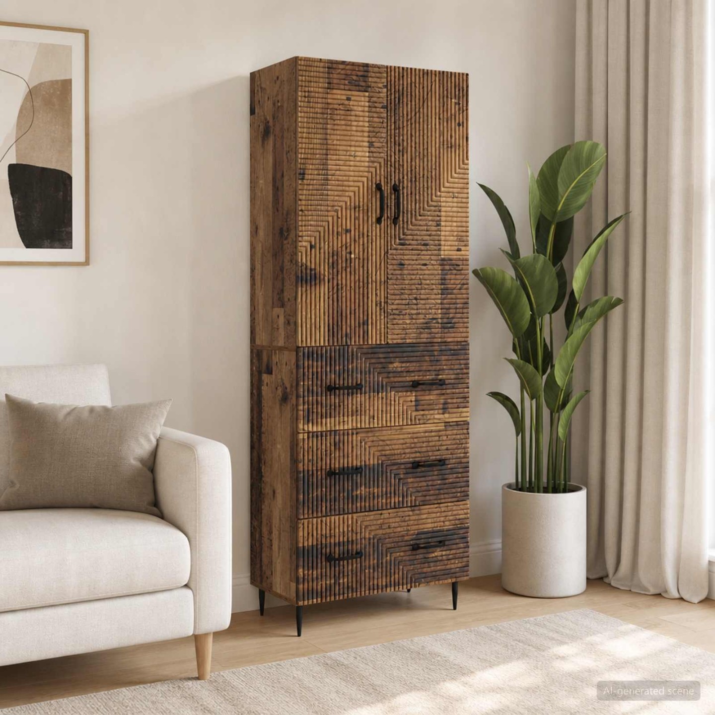 Ensemble de Meubles 2 pc 66 x 34,5 x 90 cm Bois d'ingénierie