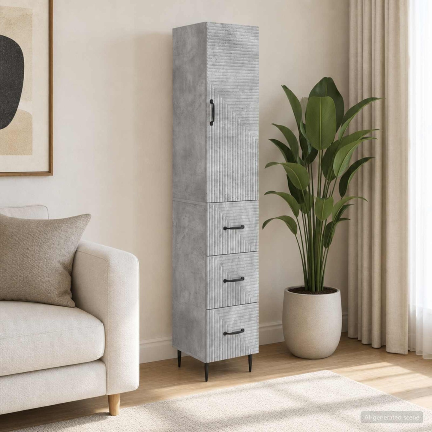 Ensemble de Meubles 2 pc 33 x 34,5 x 90 cm Bois d'ingénierie