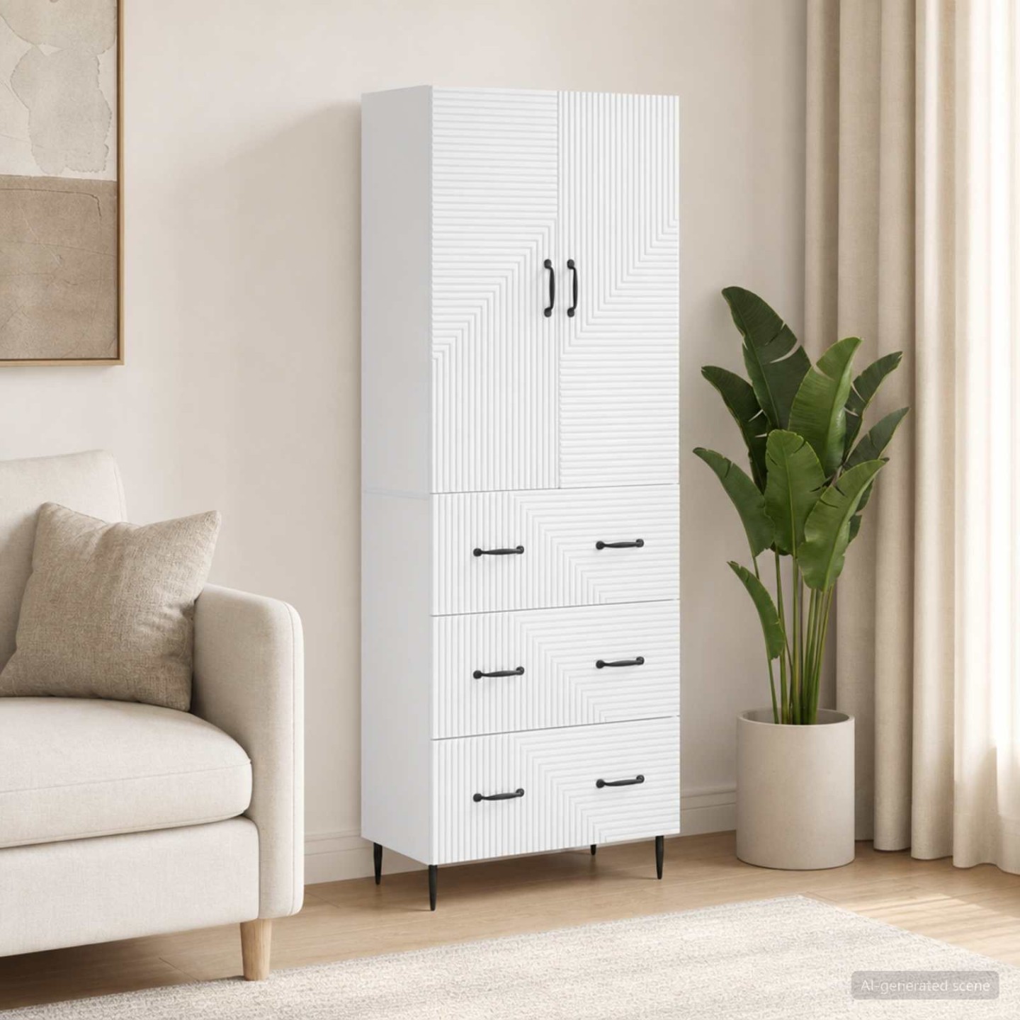 Ensemble de Meubles 2 pc 66 x 34,5 x 90 cm Bois d'ingénierie