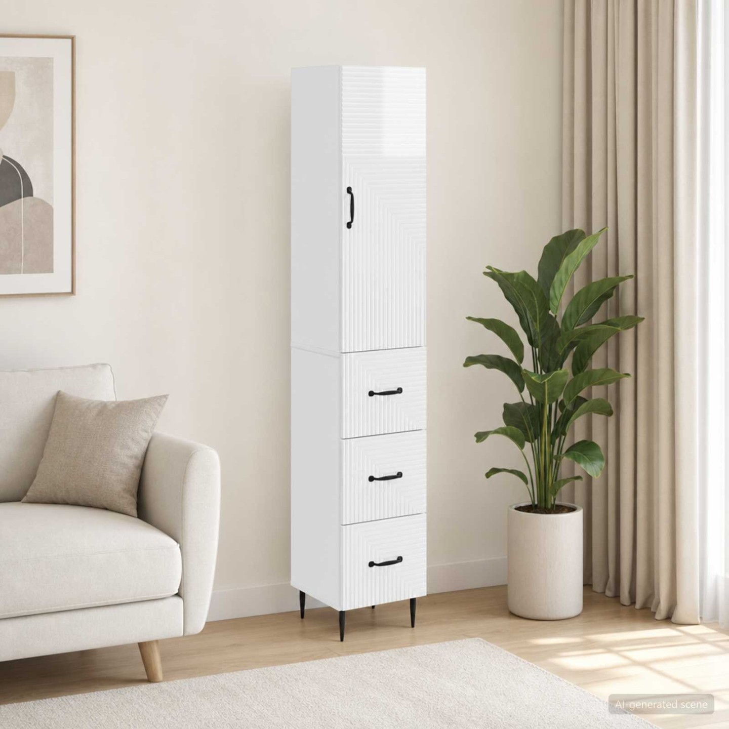Ensemble de Meubles 2 pc 33 x 34,5 x 90 cm Bois d'ingénierie