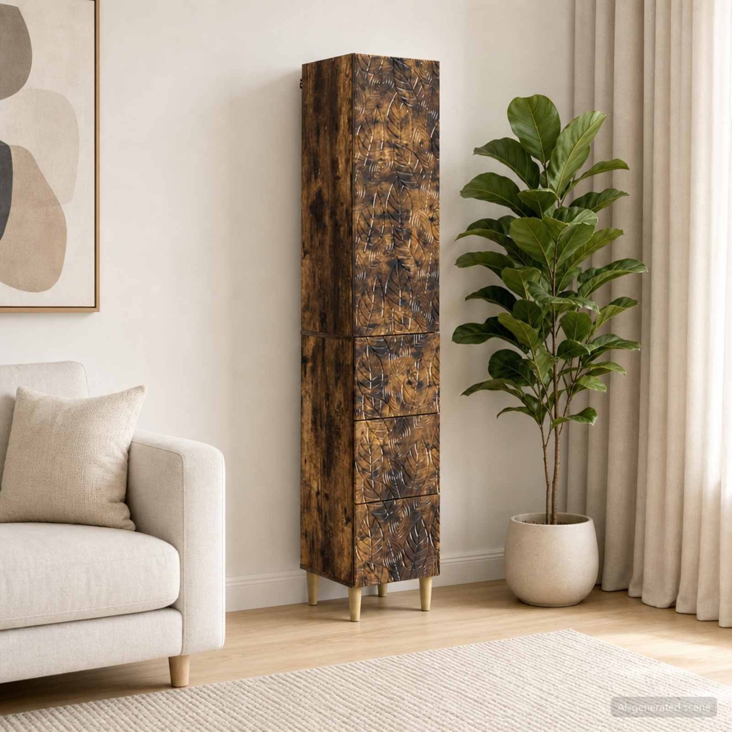 Ensemble de Meubles 2 pc 33 x 34,5 x 90 cm Bois d'ingénierie