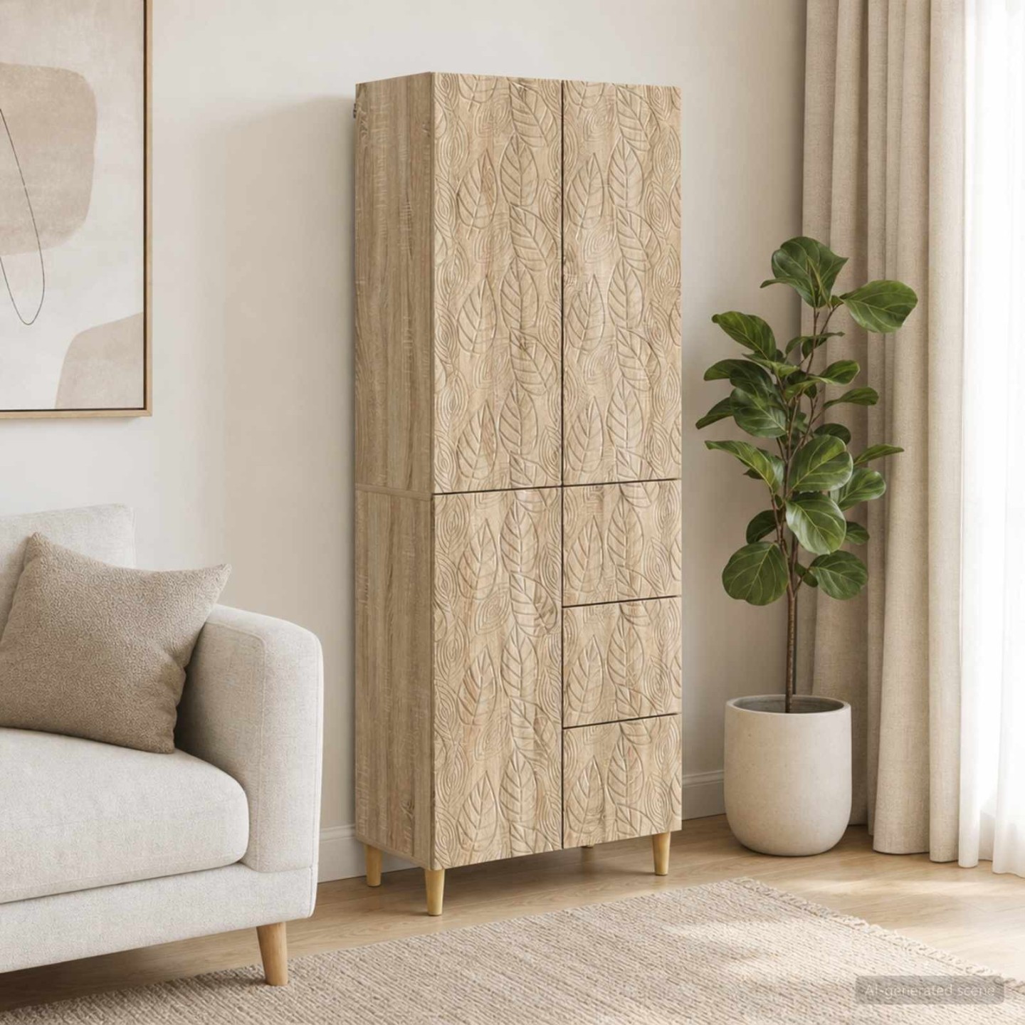 Ensemble de Meubles 2 pc Chêne Sonoma 66 x 34.5 x 90 cm