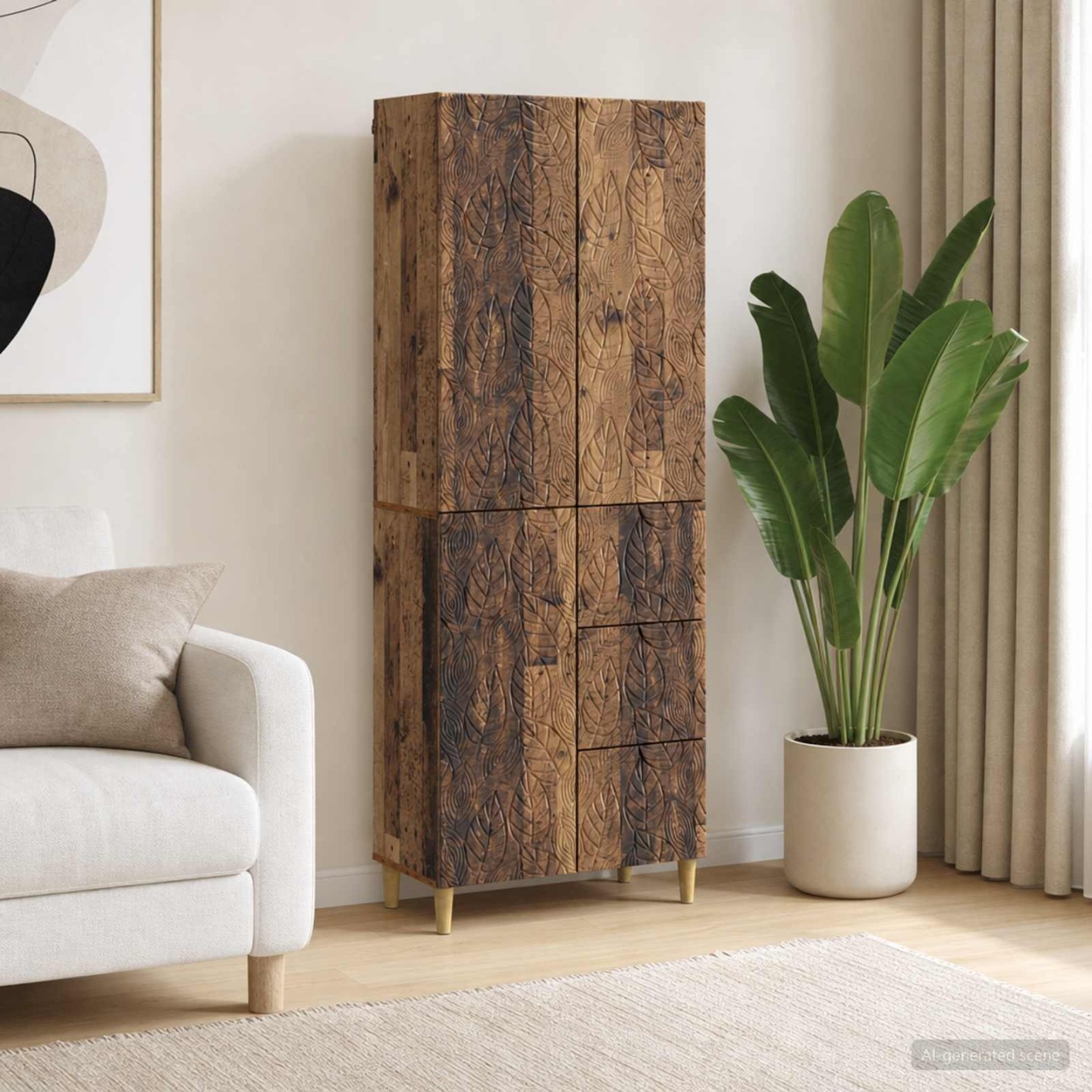 Ensemble de Meubles 2 pc Bois ancien 66 x 34.5 x 90 cm