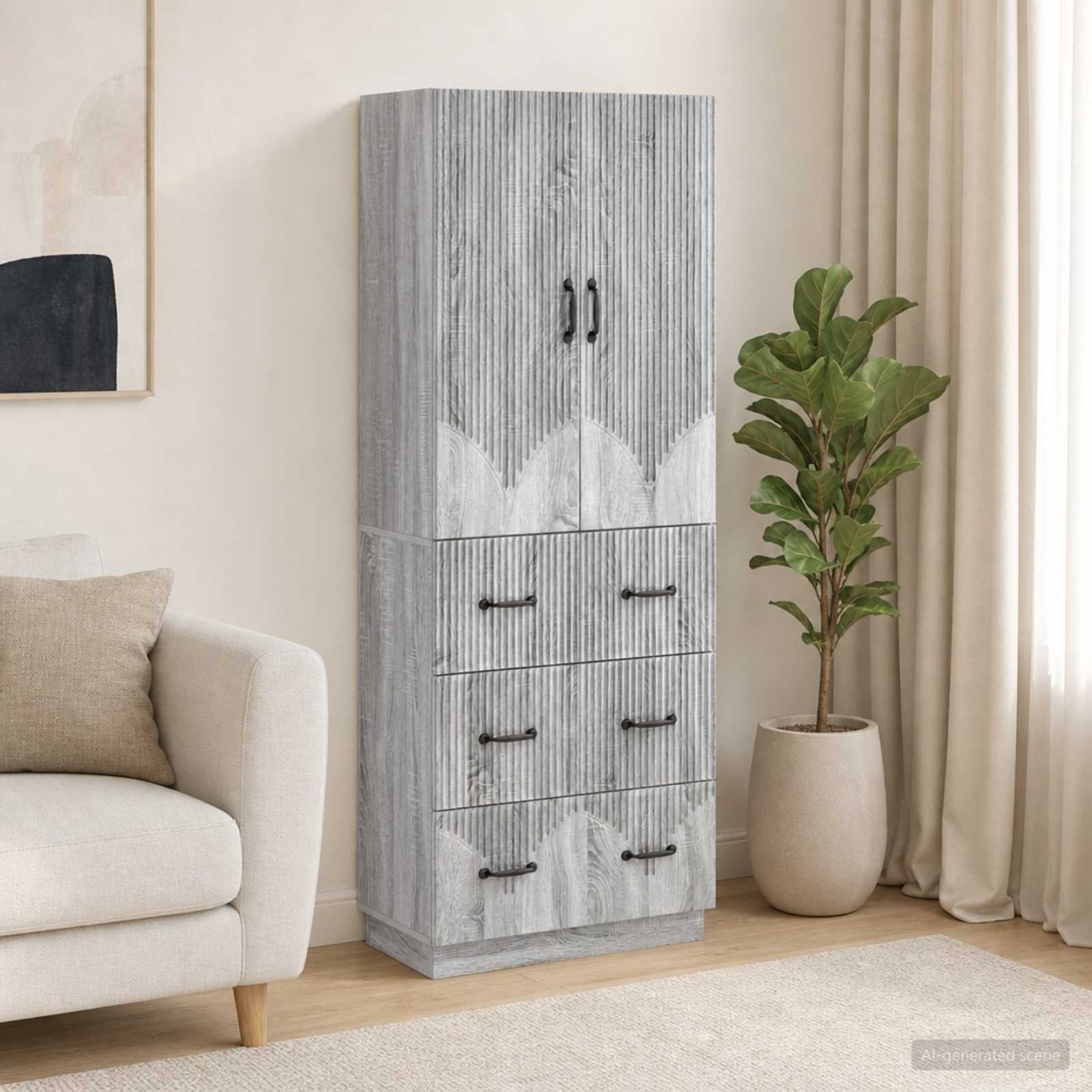 Ensemble de Meubles 2 pc 66 x 34,5 x 87 cm Bois d'ingénierie