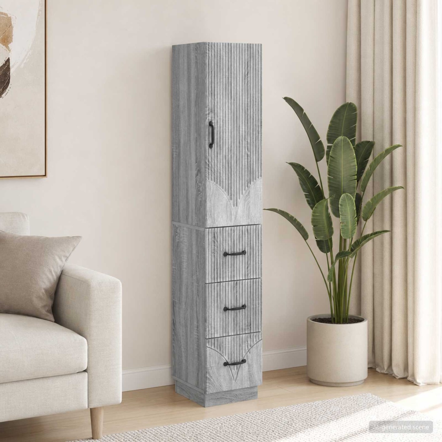 Ensemble de Meubles 2 pc 33 x 34,5 x 87 cm Bois d'ingénierie
