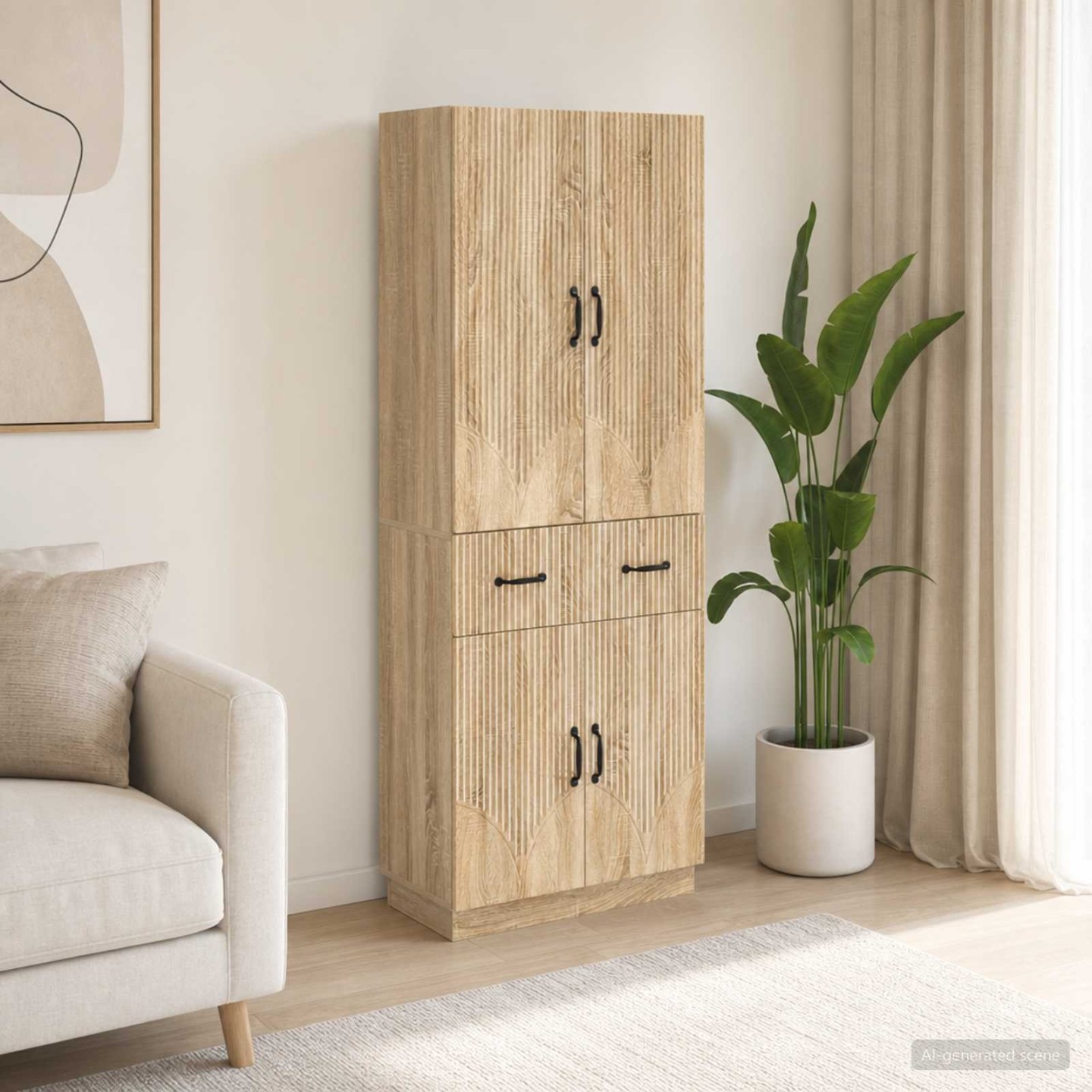 Ensemble de Meubles 2 pc Chêne Sonoma Bois d'ingénierie