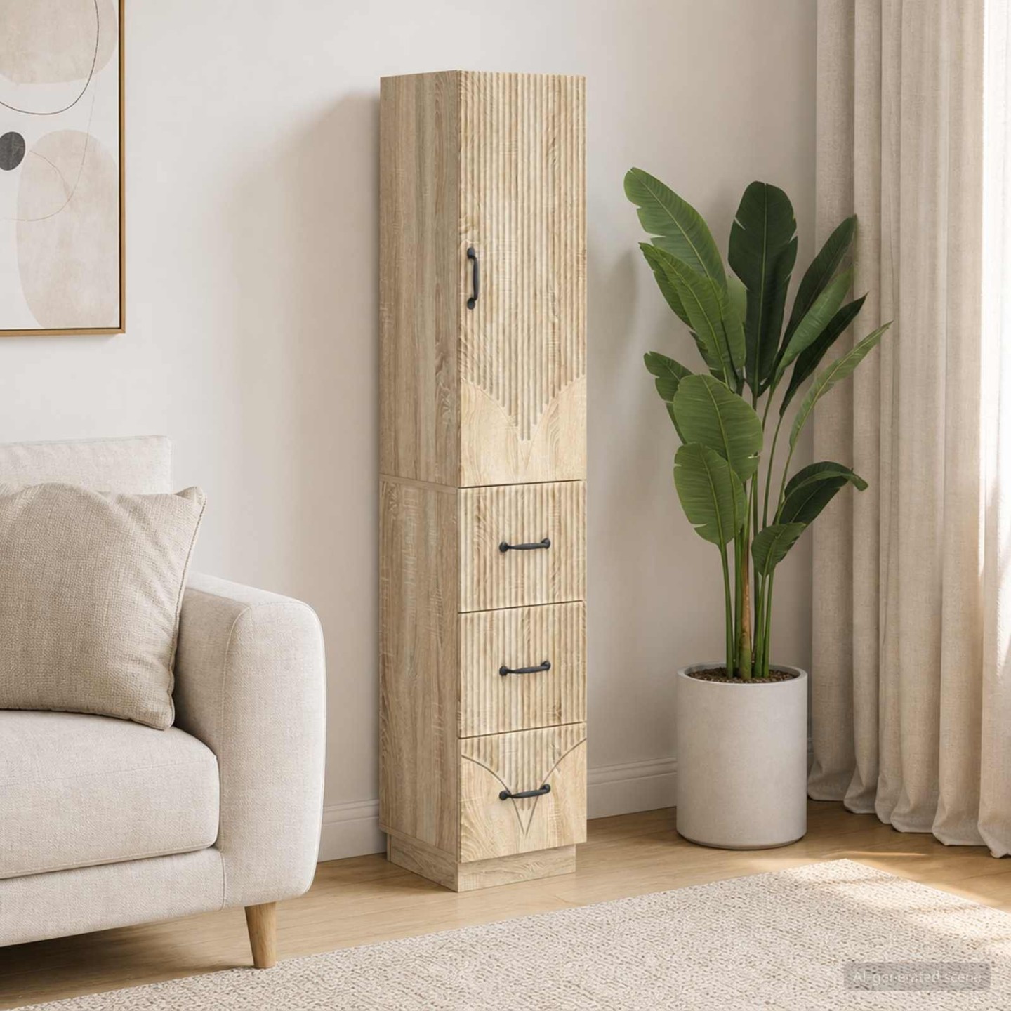 Ensemble de Meubles 2 pc 33 x 34,5 x 87 cm Bois d'ingénierie