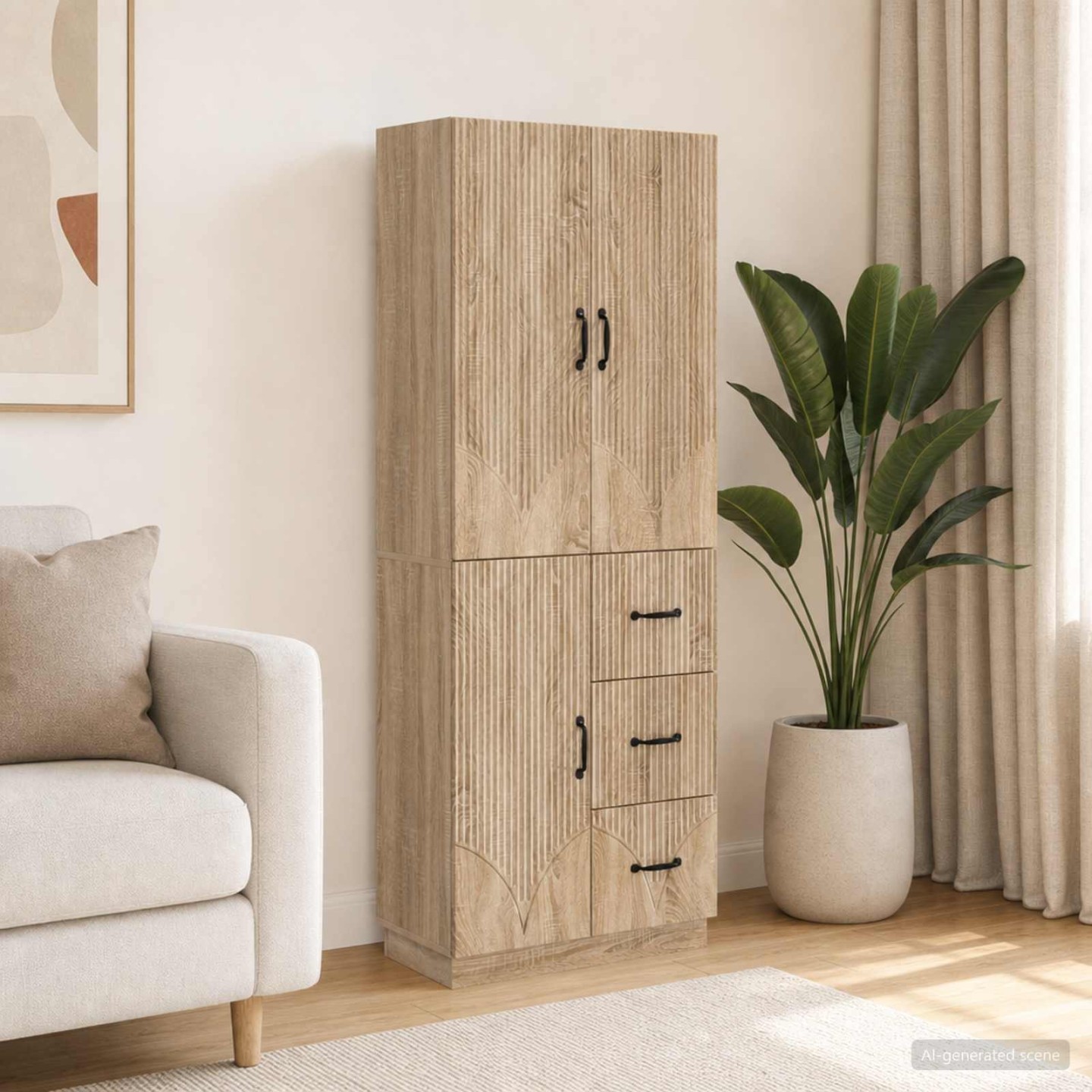 Ensemble de Meubles 2 pc Chêne Sonoma Bois d'ingénierie