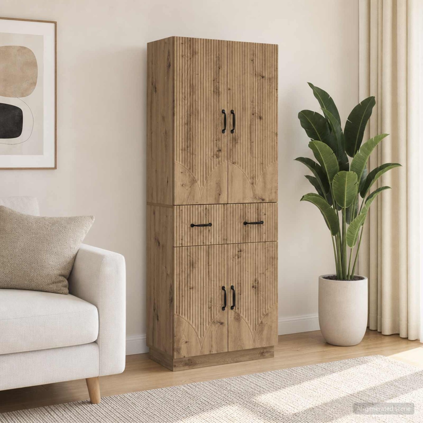 Ensemble de Meubles 2 pc Chêne artisanal Bois d'ingénierie