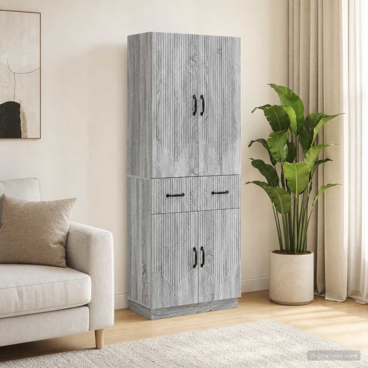 Ensemble de Meubles 2 pc Sonoma gris Bois d'ingénierie