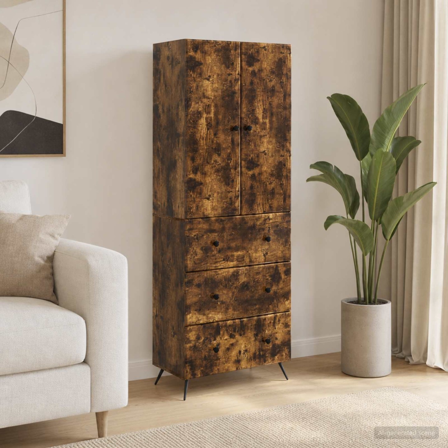 Ensemble de Meubles 2 pc 66 x 34,5 x 90 cm Bois d'ingénierie