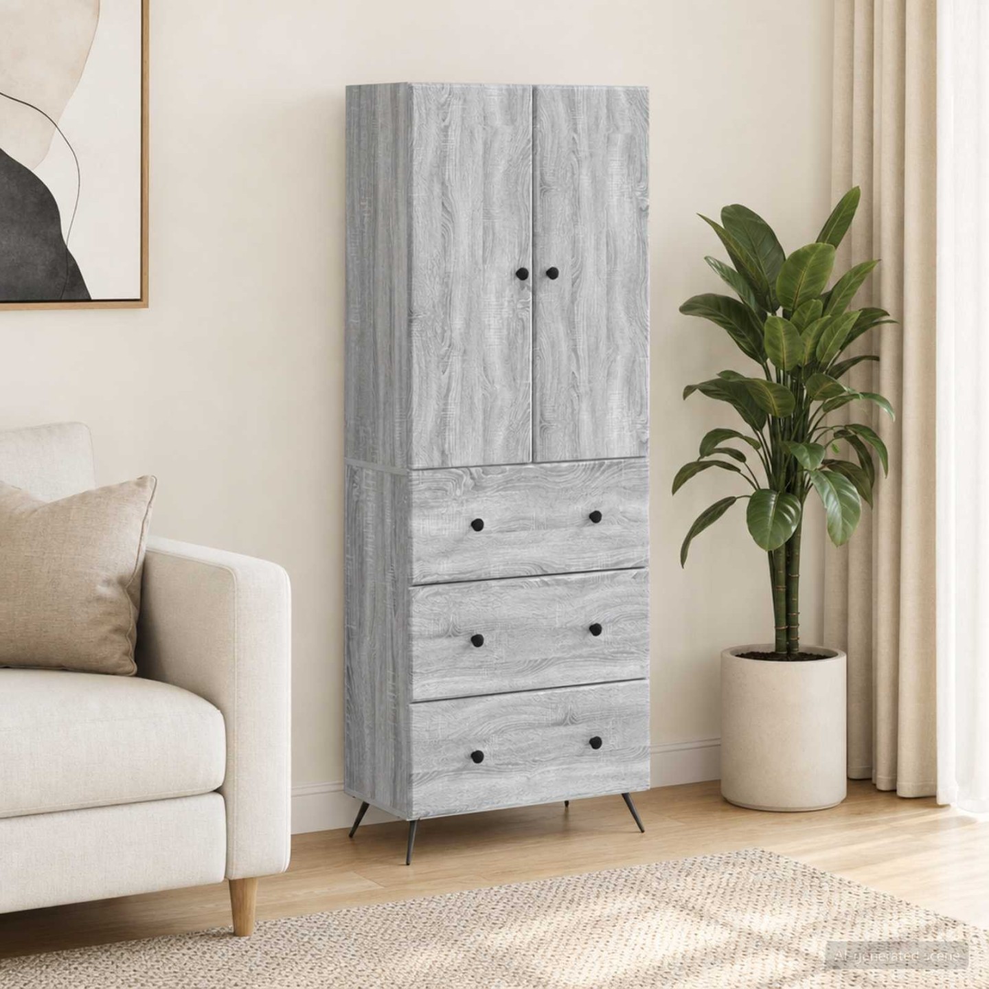 Ensemble de Meubles 2 pc 66 x 34,5 x 90 cm Bois d'ingénierie