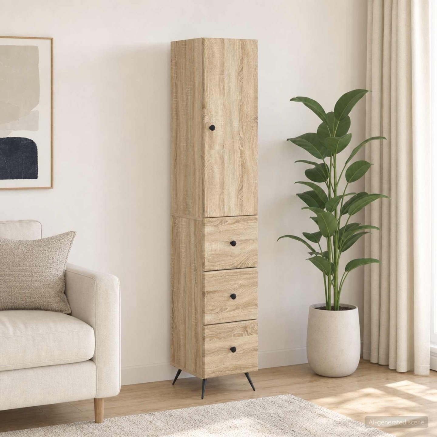 Ensemble de Meubles 2 pc 34,5 x 34,5 x 90 cm Bois d'ingénierie