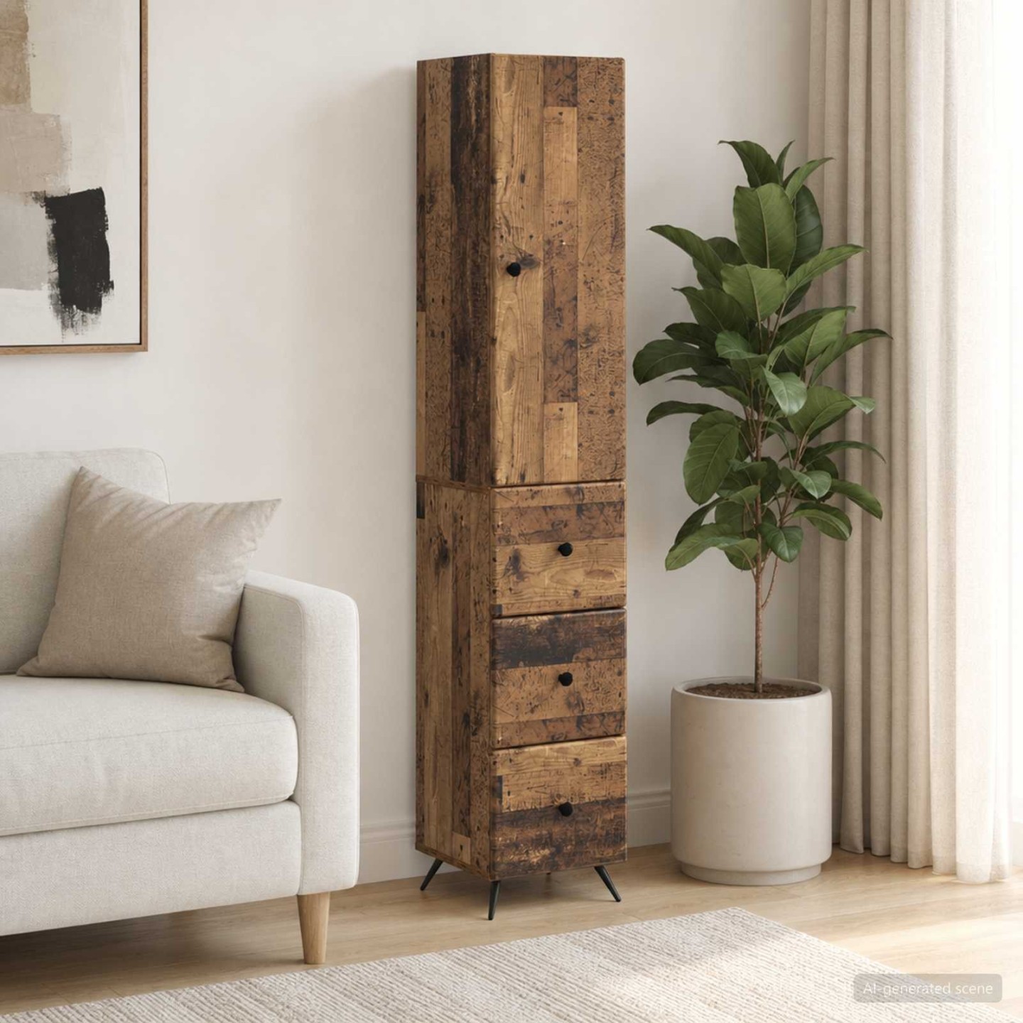 Ensemble de Meubles 2 pc 34,5 x 34,5 x 90 cm Bois d'ingénierie