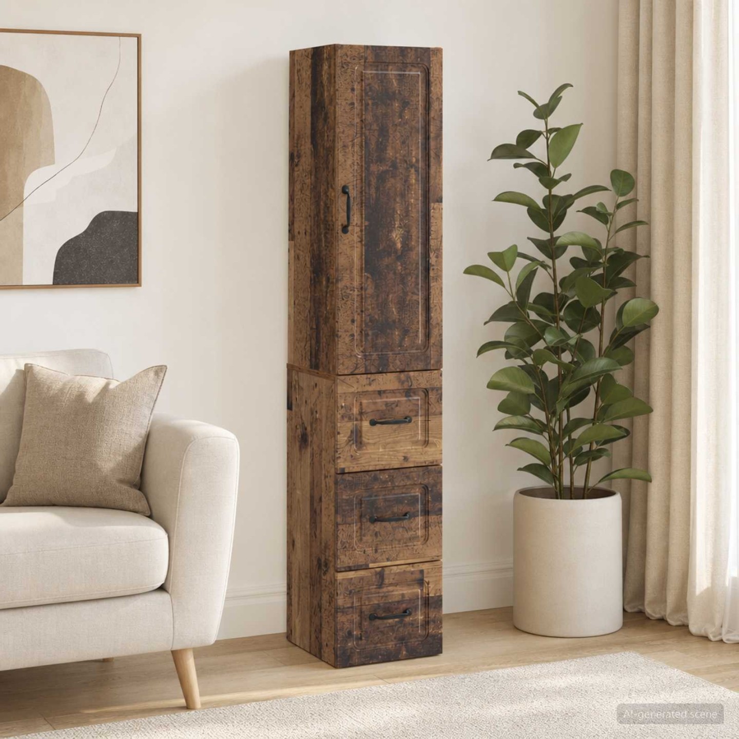 Ensemble de Meubles 2 pc 33 x 34,5 x 87 cm Bois d'ingénierie