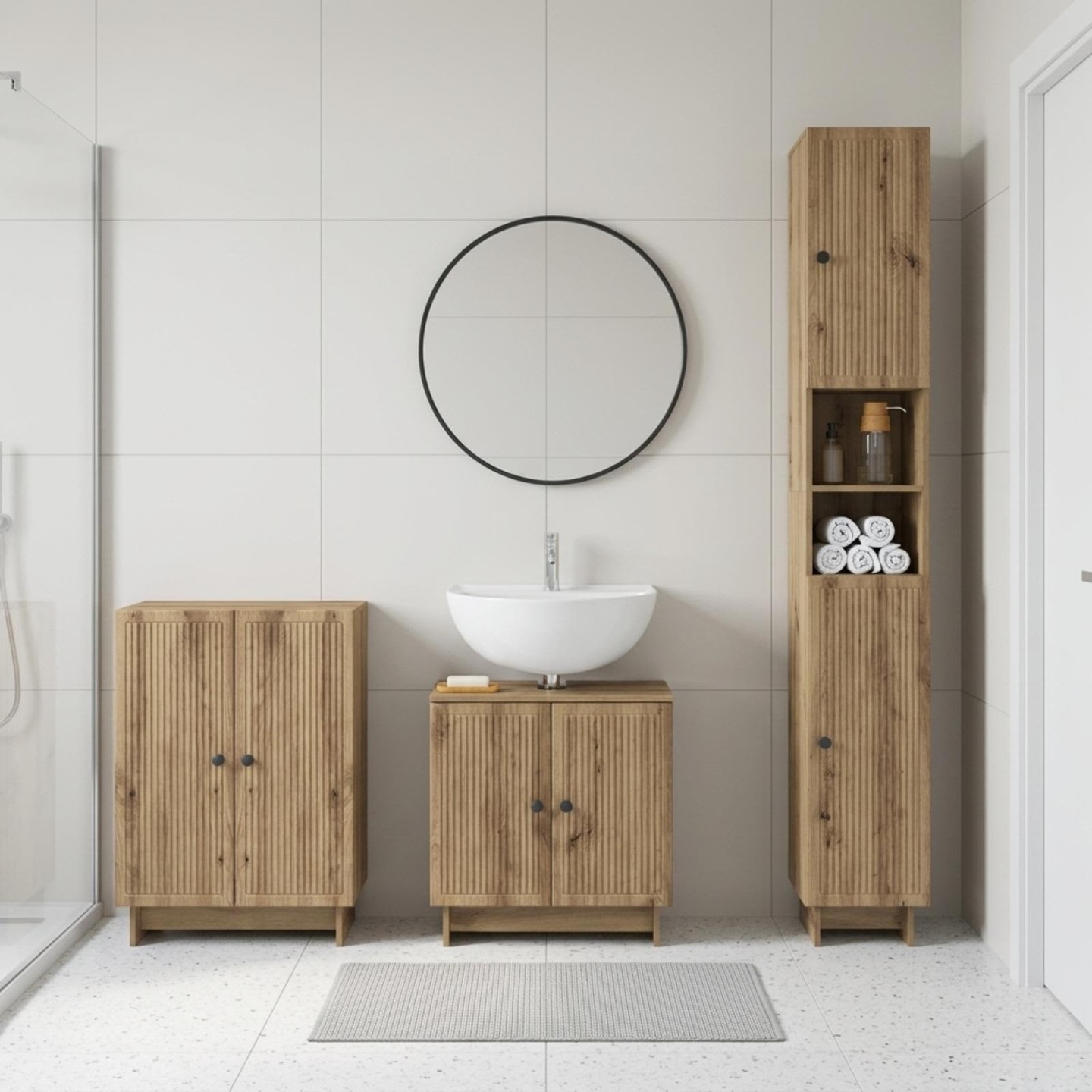 Ensemble de meuble de salle de bain 3 pièces EDE
