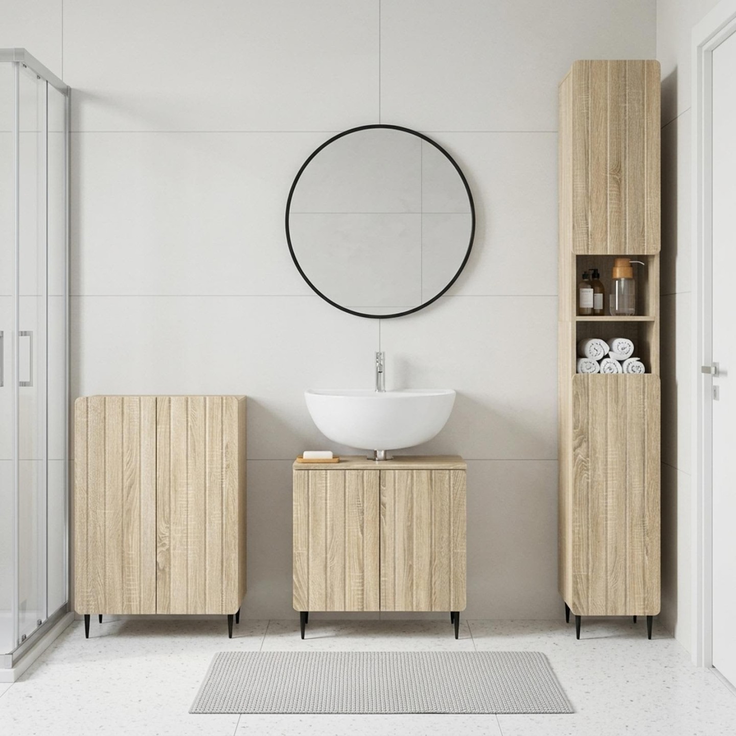 Ensemble de meuble de salle de bain 3 pièces ZWOLLE