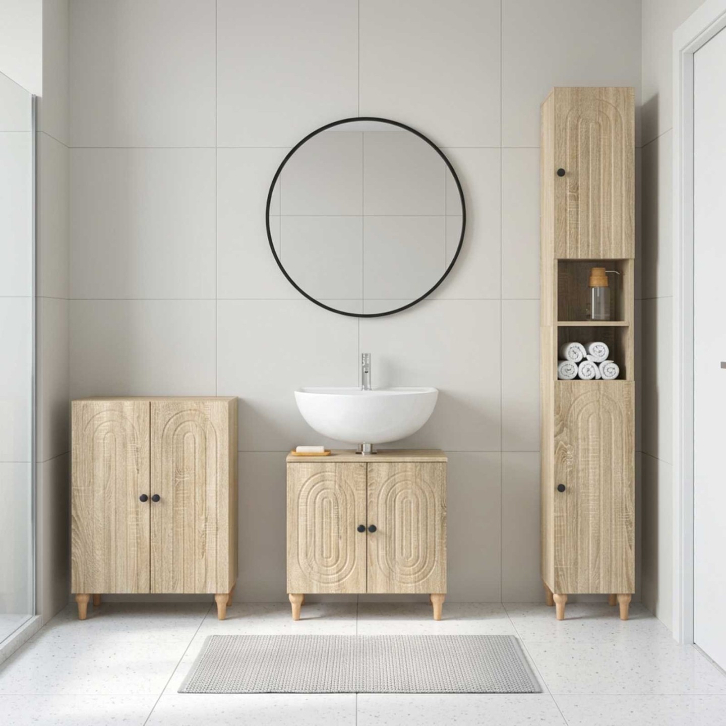 Ensemble de meuble de salle de bain 3 pièces ALKMAAR