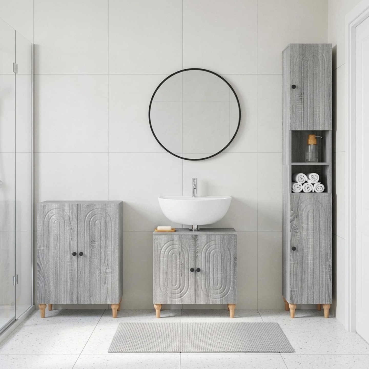 Ensemble de meuble de salle de bain 3 pièces ALKMAAR