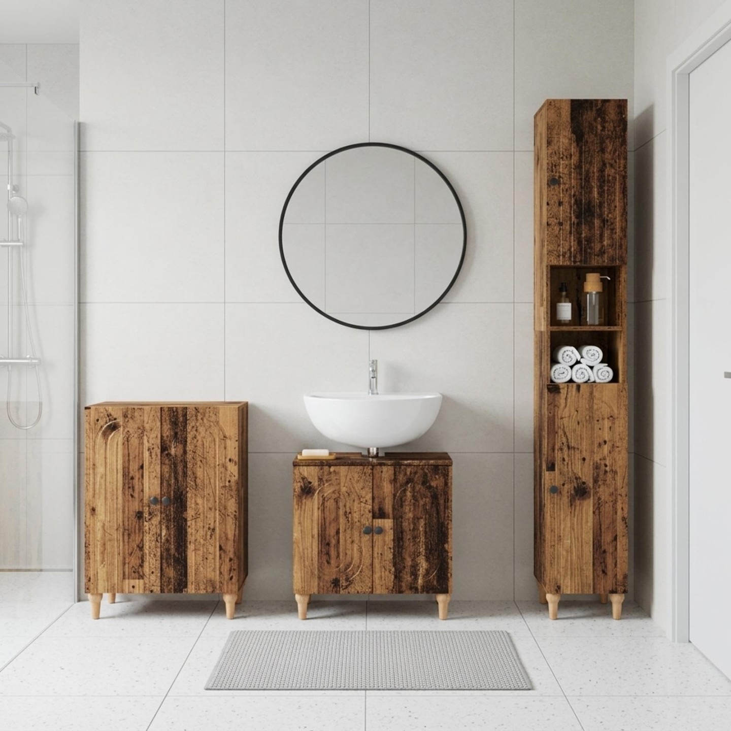 Ensemble de meuble de salle de bain 3 pièces ALKMAAR